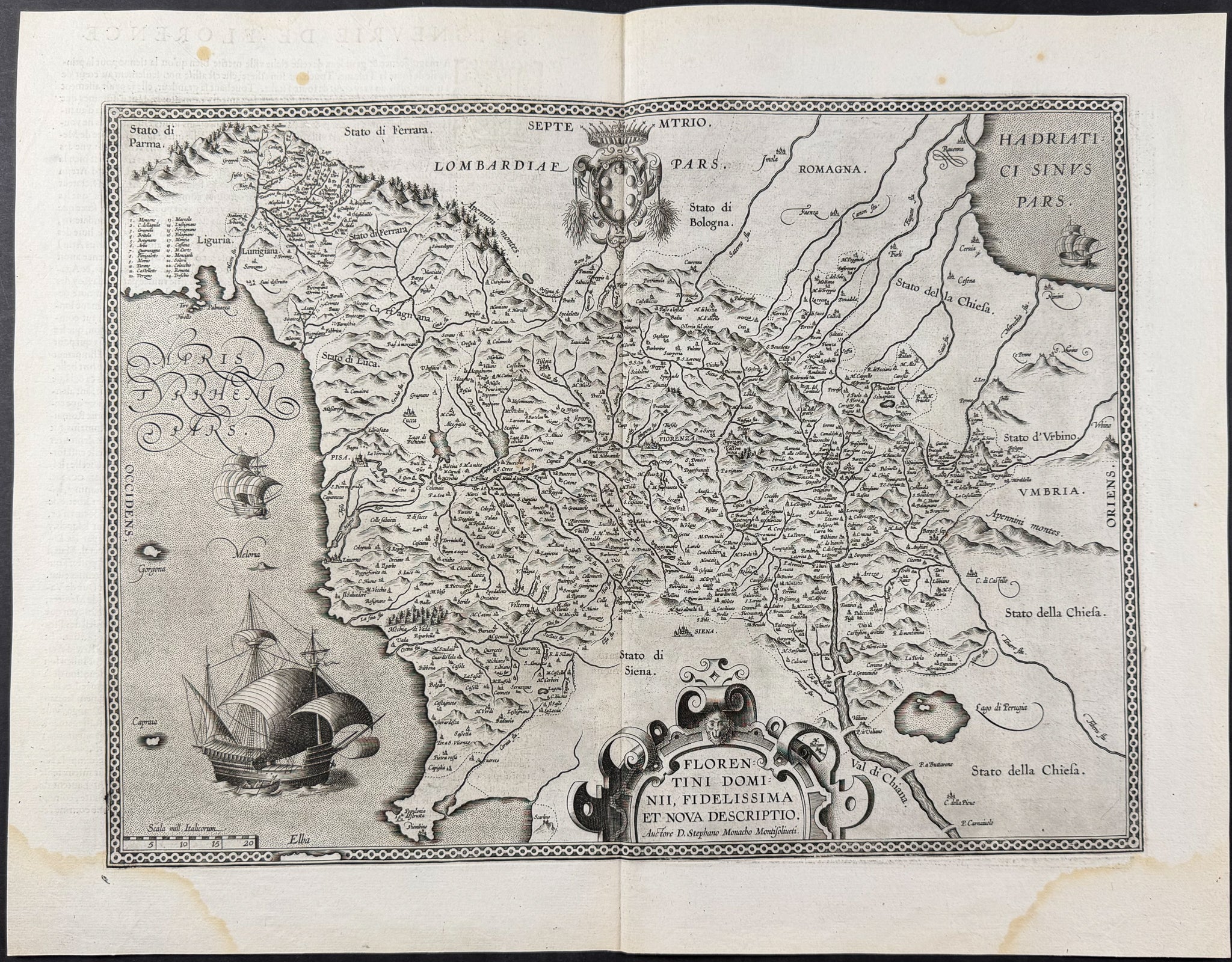 Map of Florence, Italy