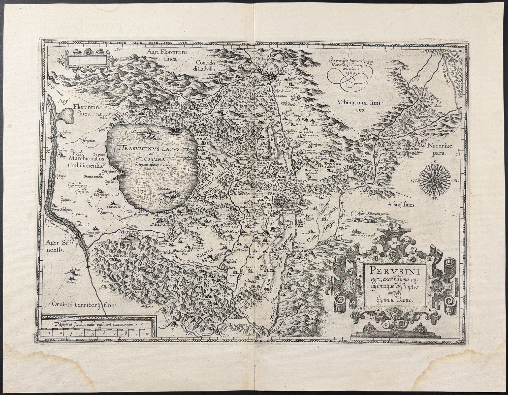 Map of Perugia, Italy