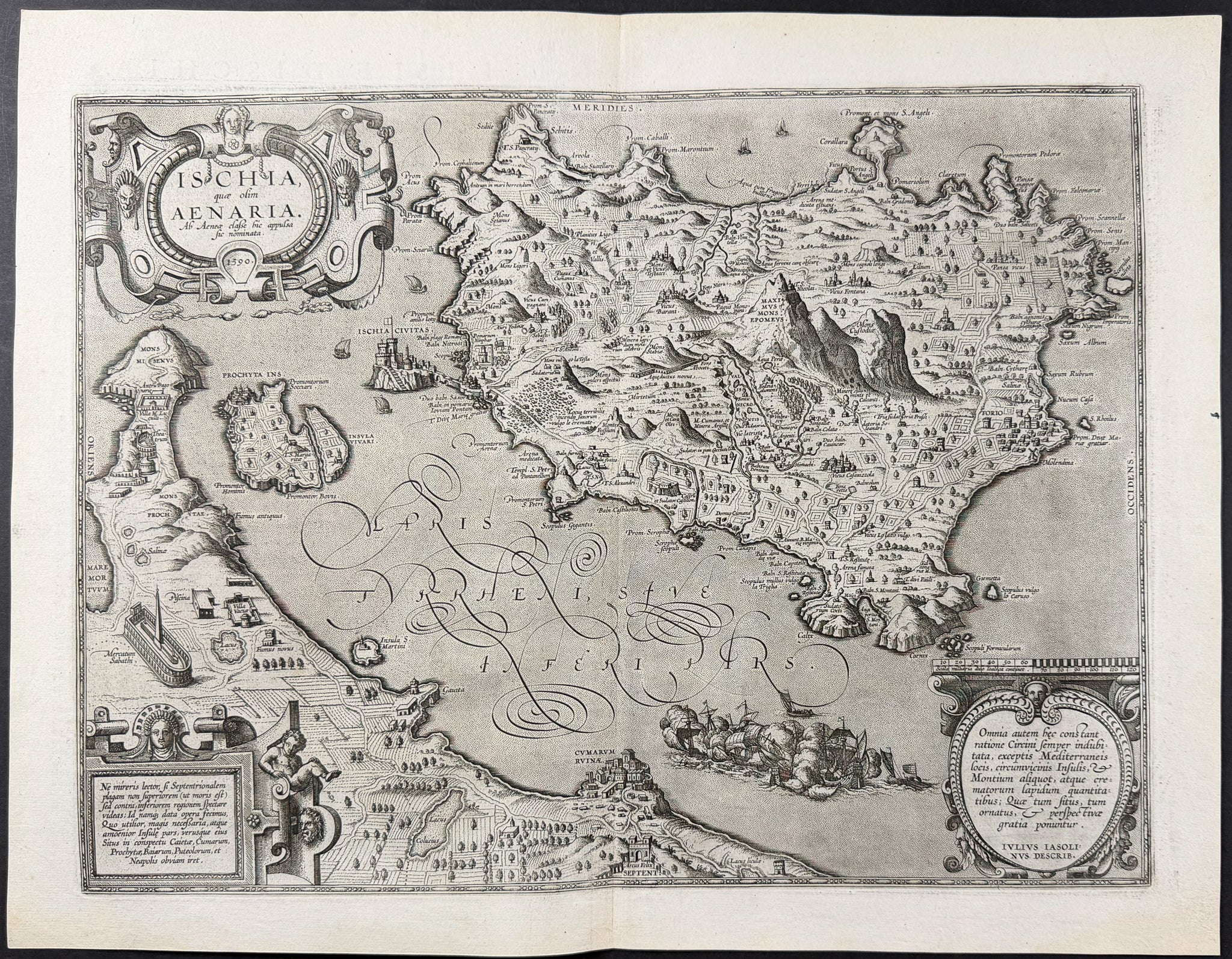 Map of Ischia, Italy