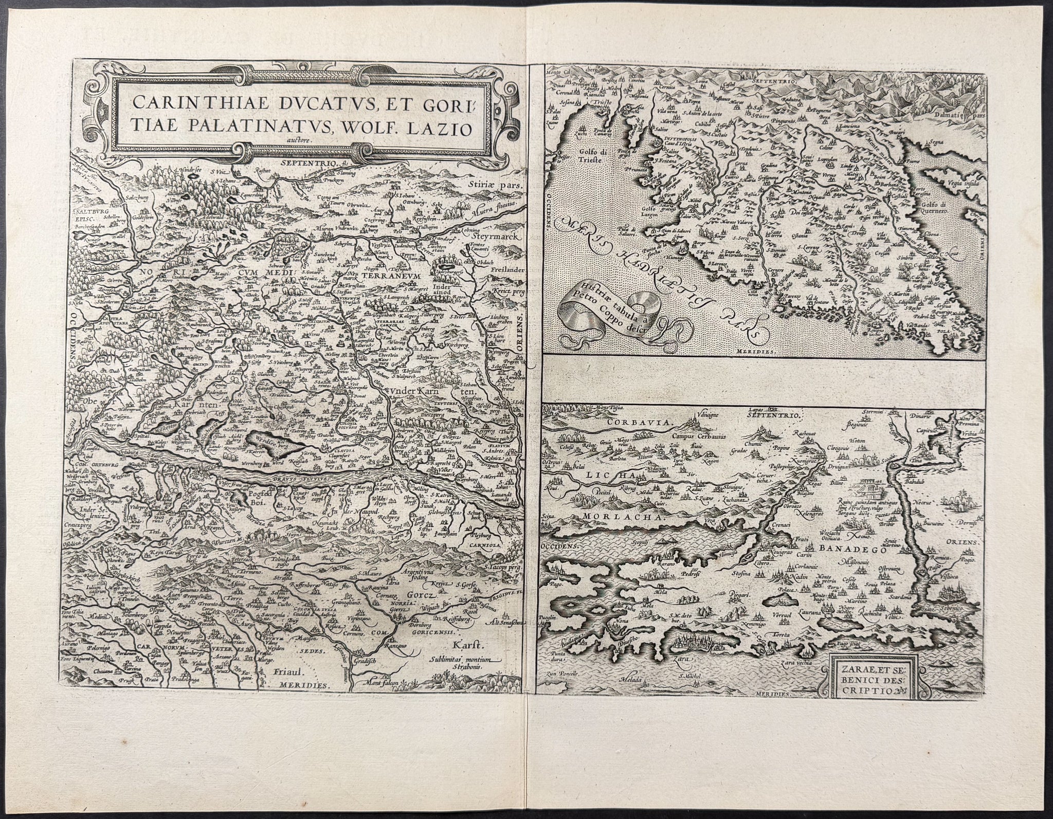 Maps of Carinthia, Istria, & Zara (Southern Europe)