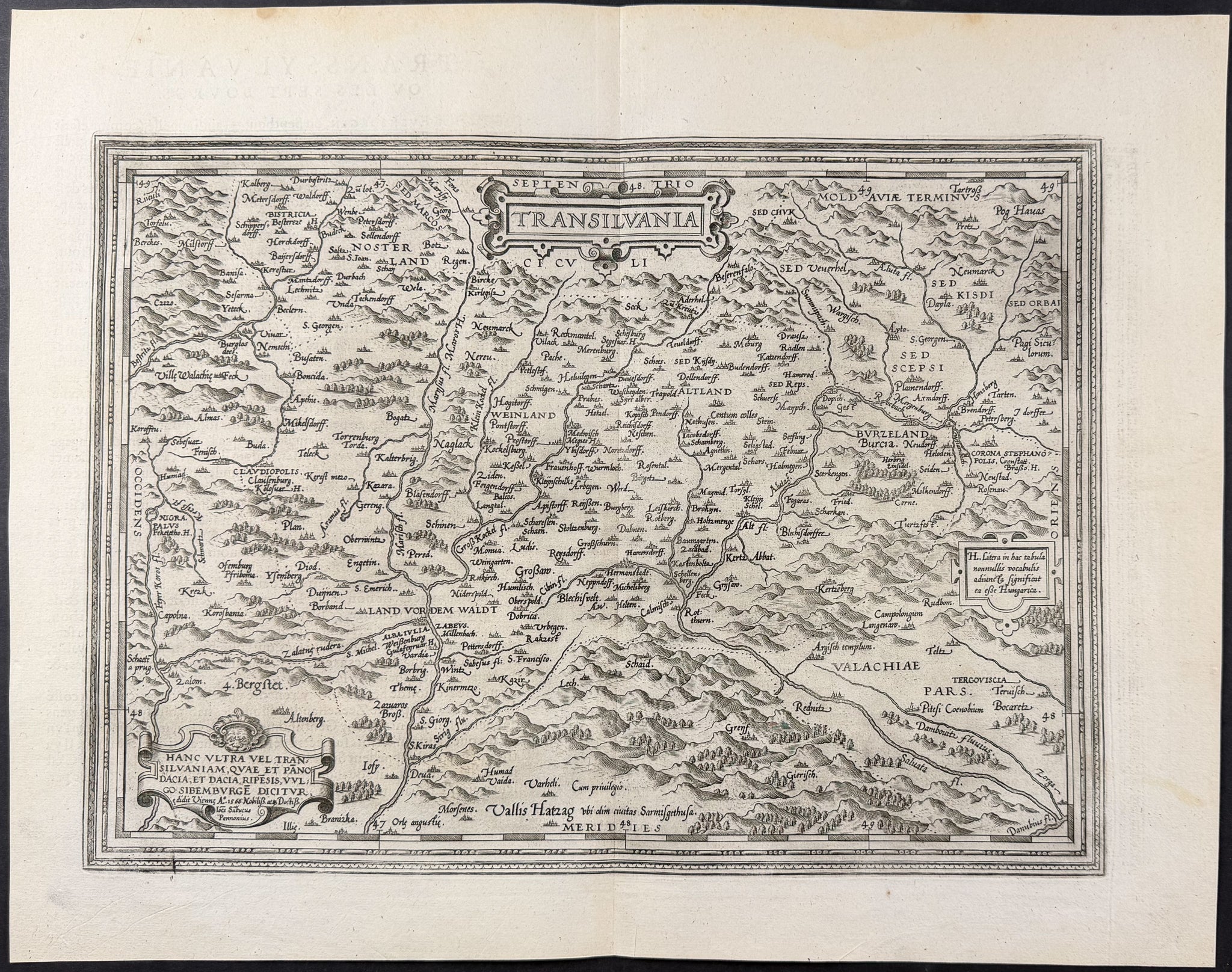 Map of Transylvania