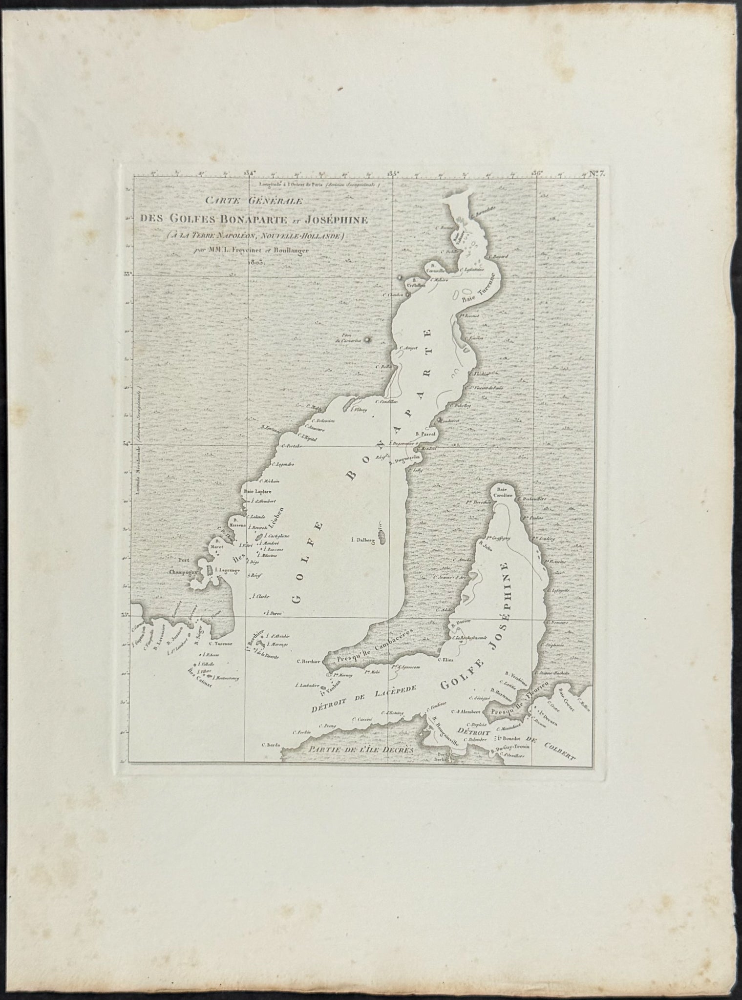 Map of the Gulf of Bonaparte & Josephine [Australia, New Holland]