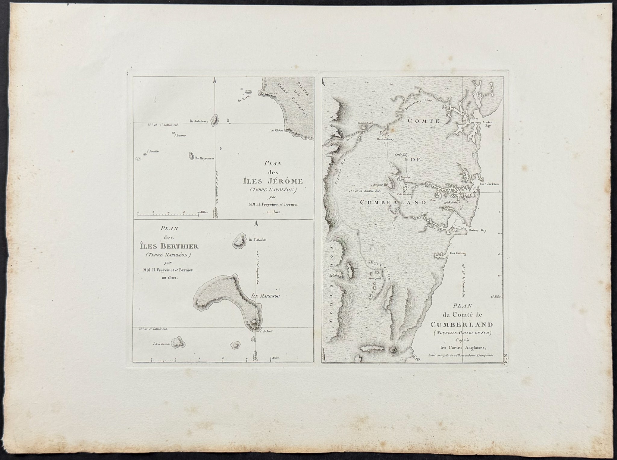 Maps of Australia (Jerome, Berthier, Cumberland) [Australia, New Holland]