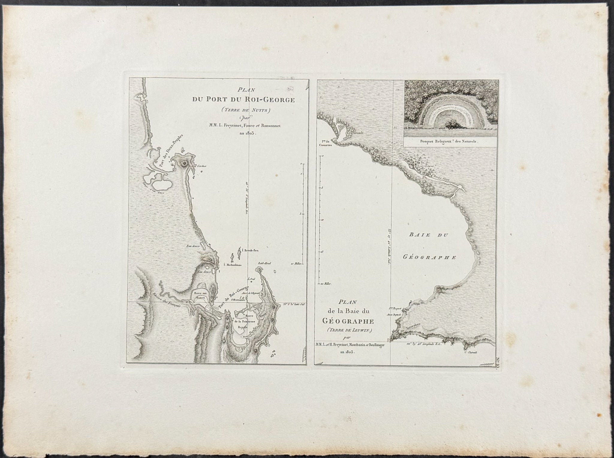 Maps of Australia (Port du Roi-George, Baie du Geographe) [Australia, New Holland]