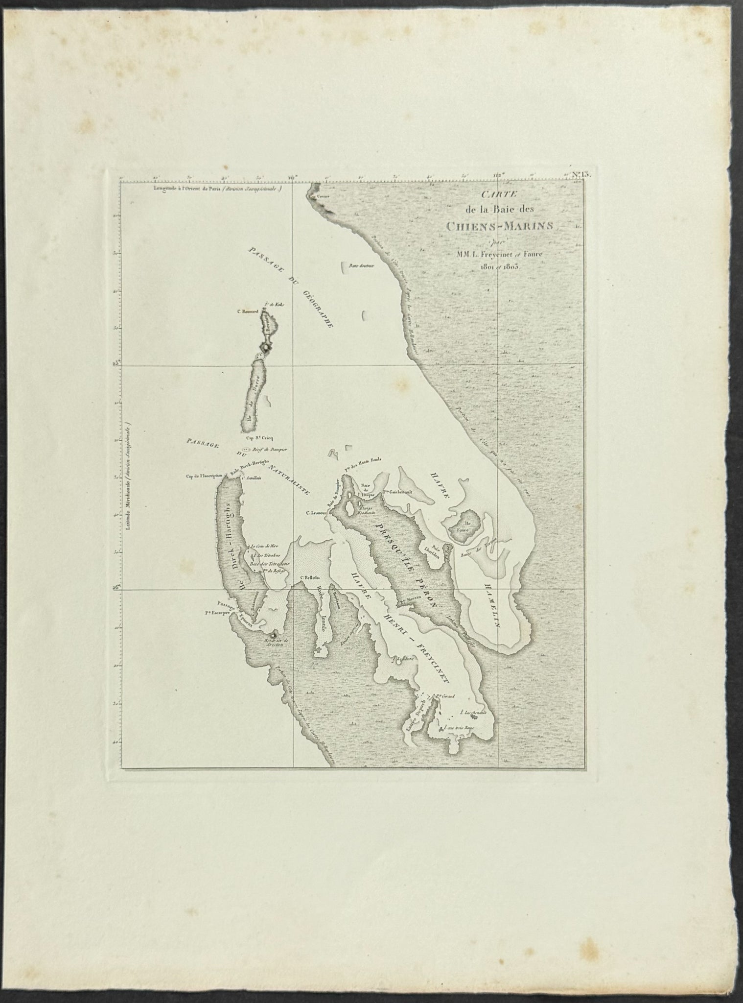 Map of Australia (Baie des Chiens-Marins) [Australia, New Holland]