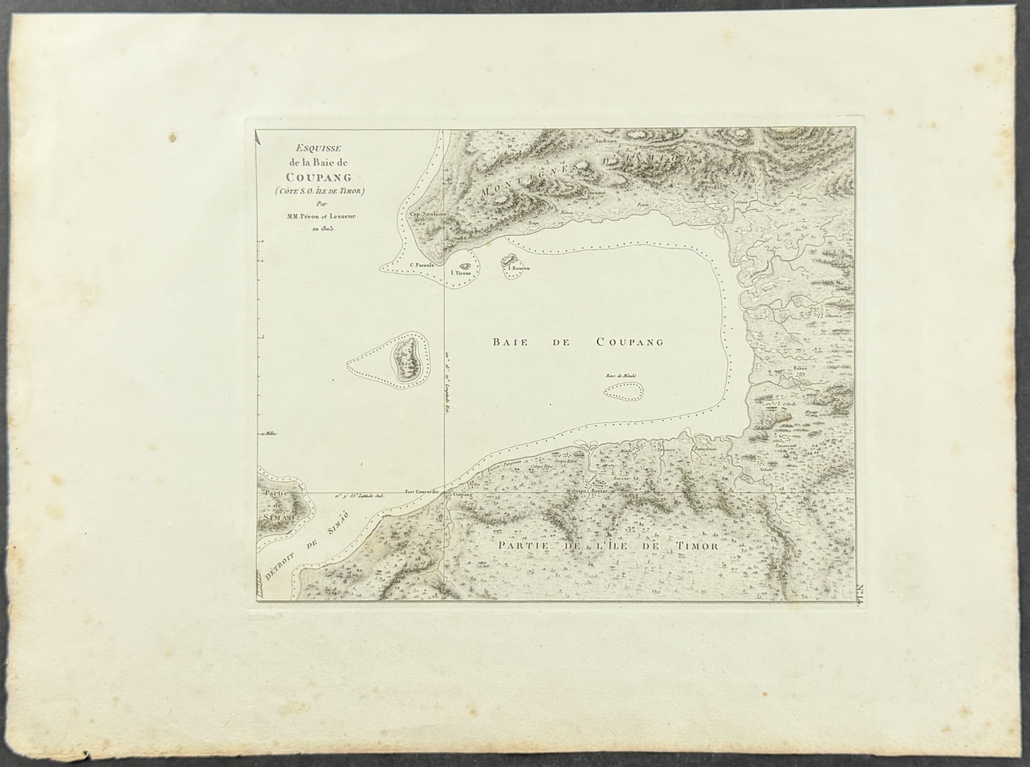 Map of Australia (Baie du Coupang) [Australia, New Holland]