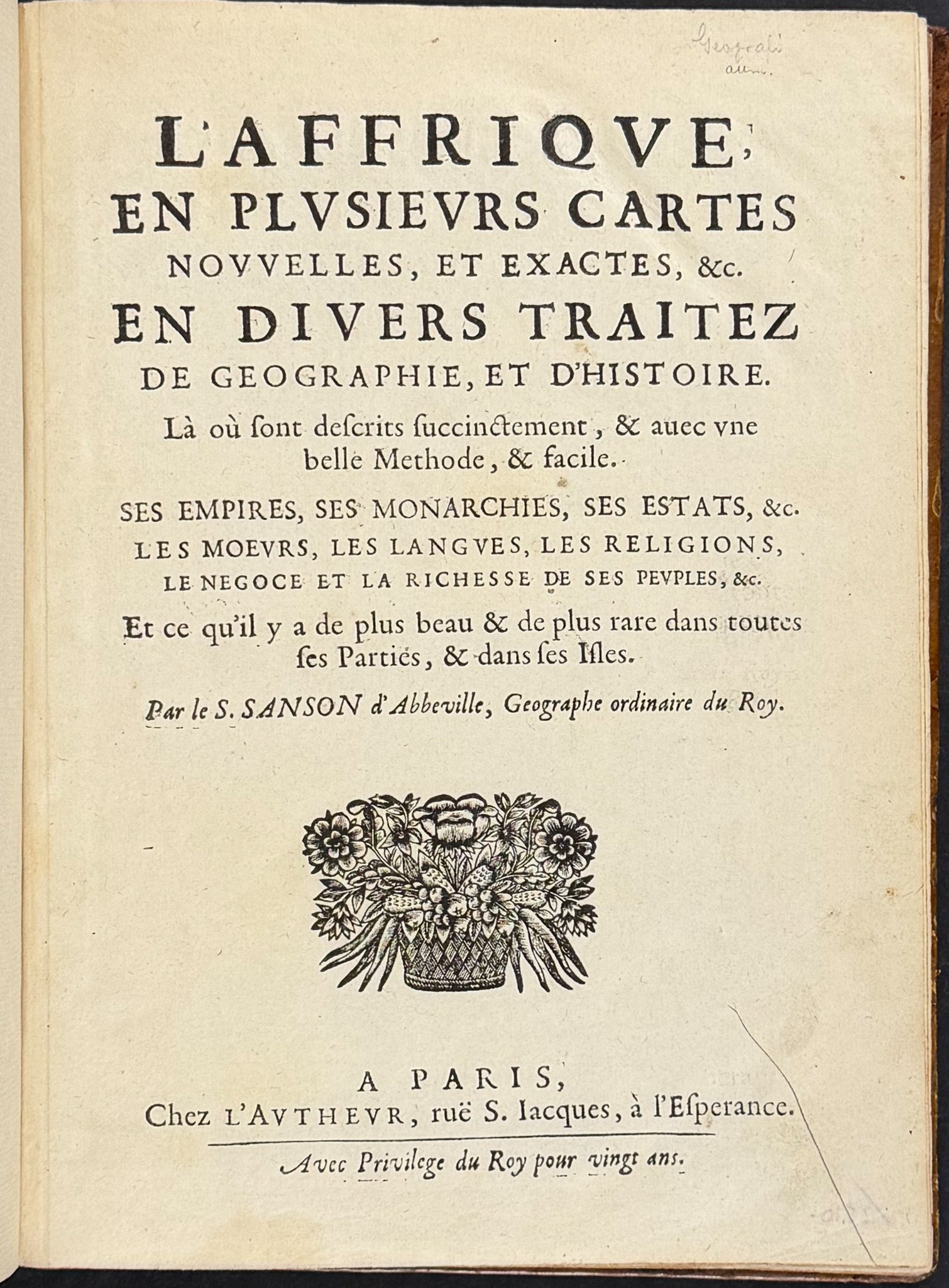 Sanson's Africa - Volume with 18 Engraved Maps