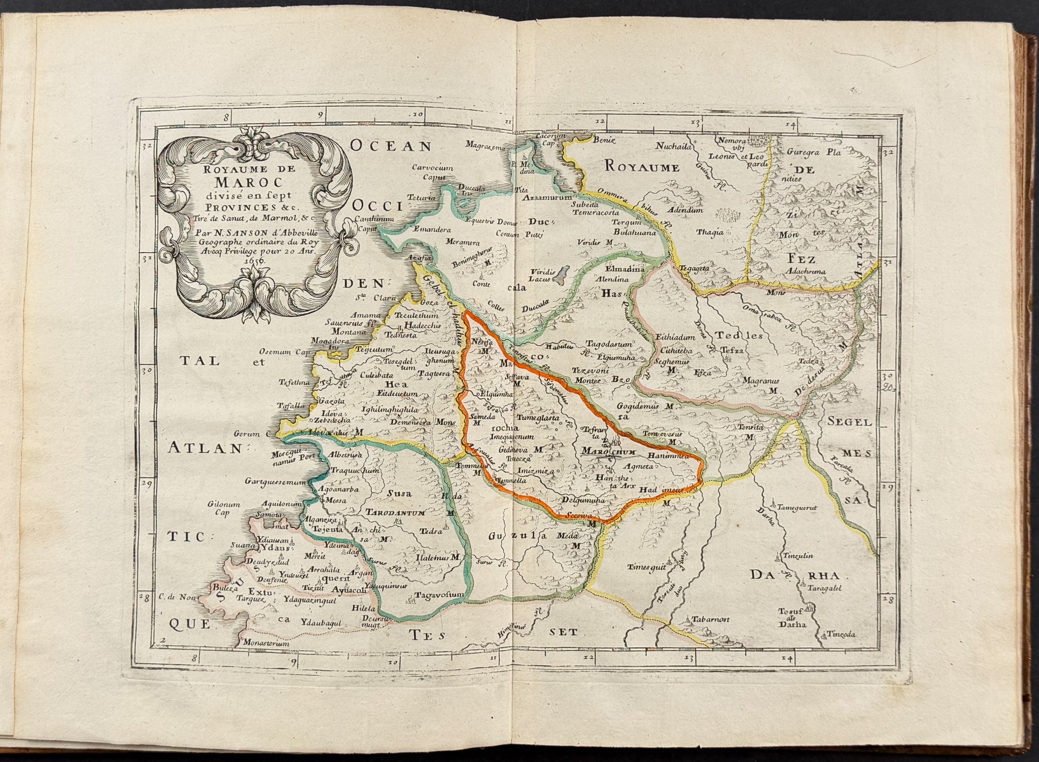 Sanson's Africa - Volume with 18 Engraved Maps