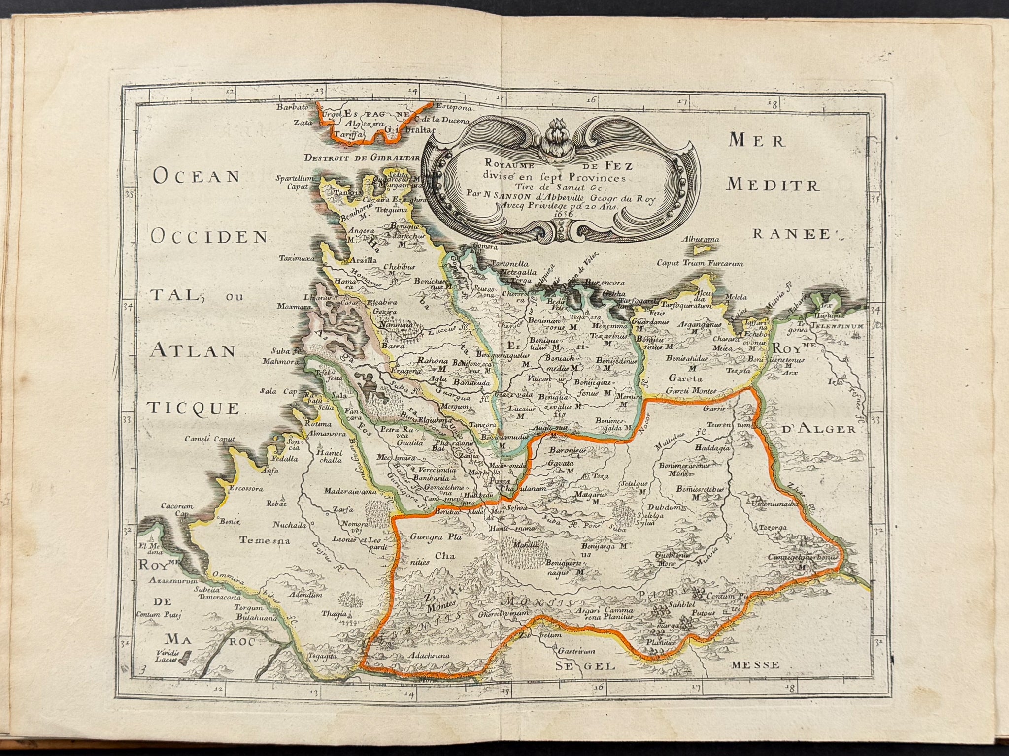 Sanson's Africa - Volume with 18 Engraved Maps