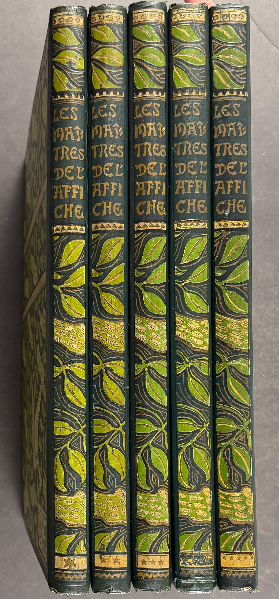 Cheret's Les Maitres de l'Affiche - 5 Volumes with 256 Lithographed Posters