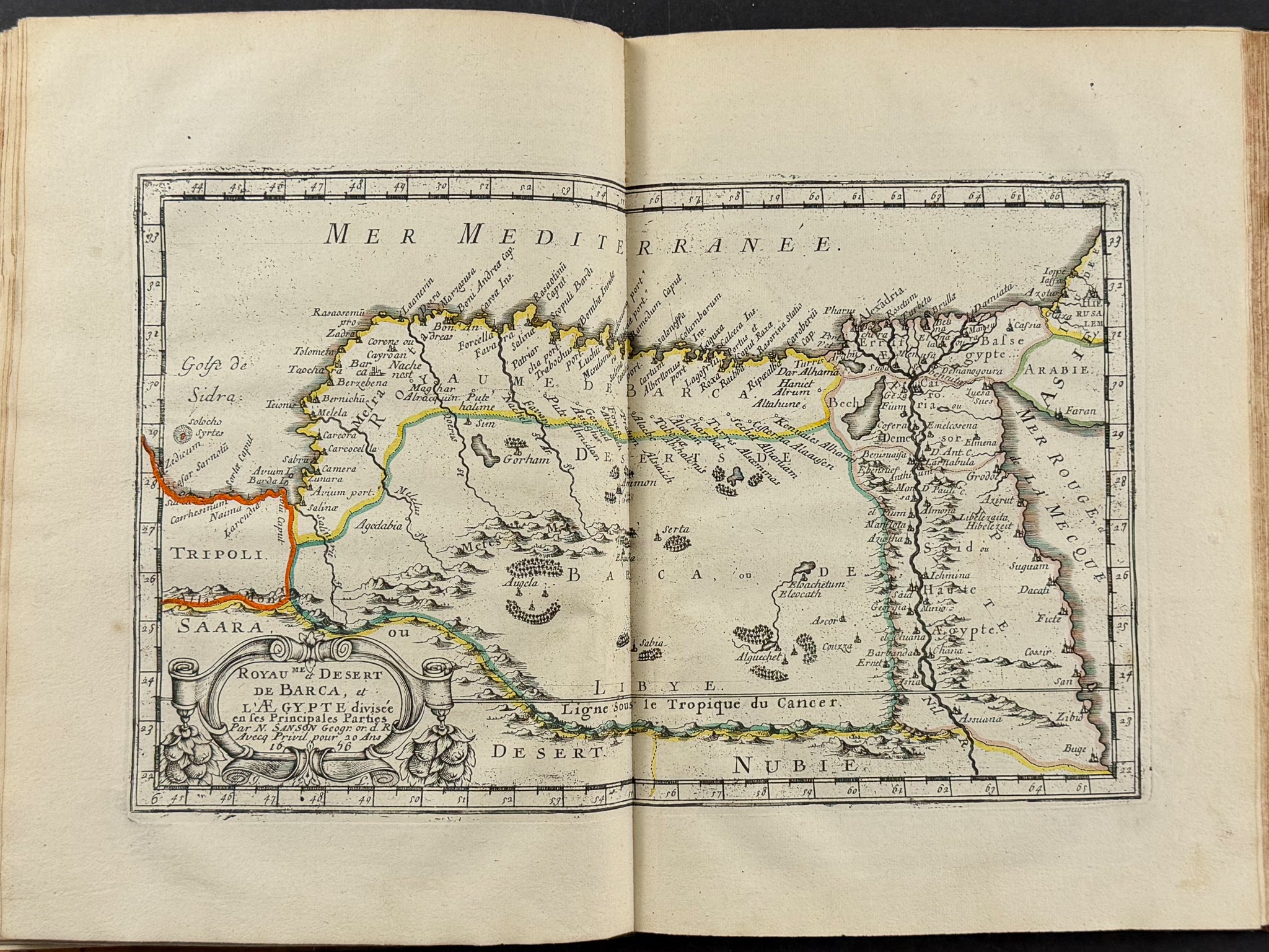 Sanson's Africa - Volume with 18 Engraved Maps