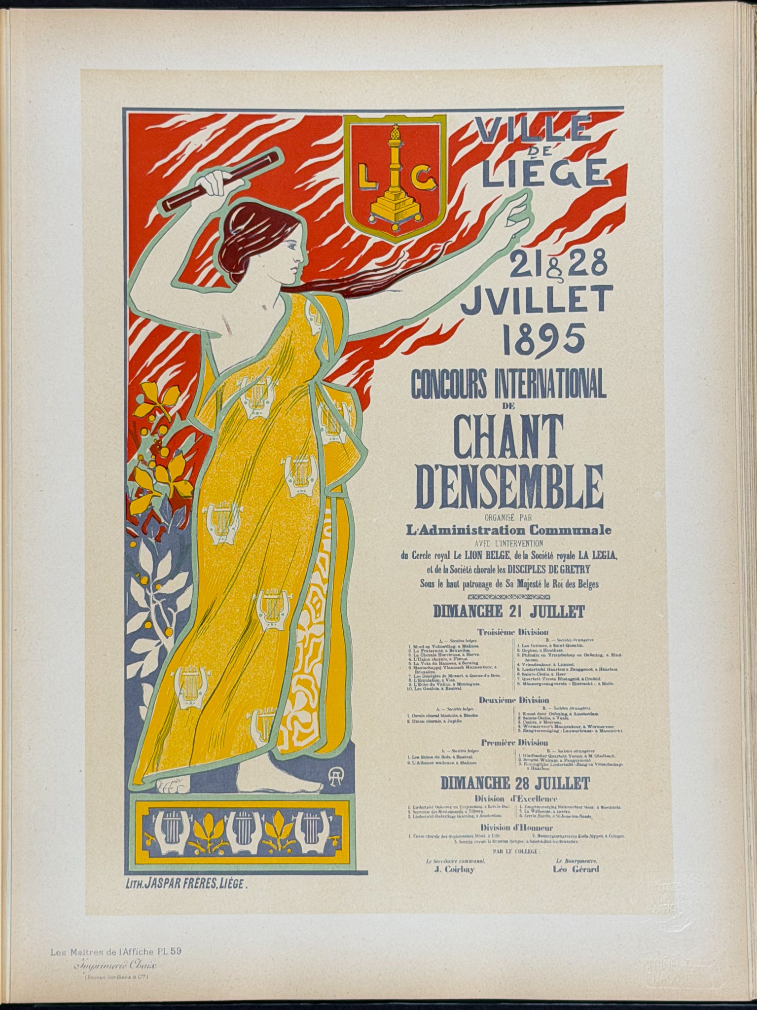 Cheret's Les Maitres de l'Affiche - 5 Volumes with 256 Lithographed Posters