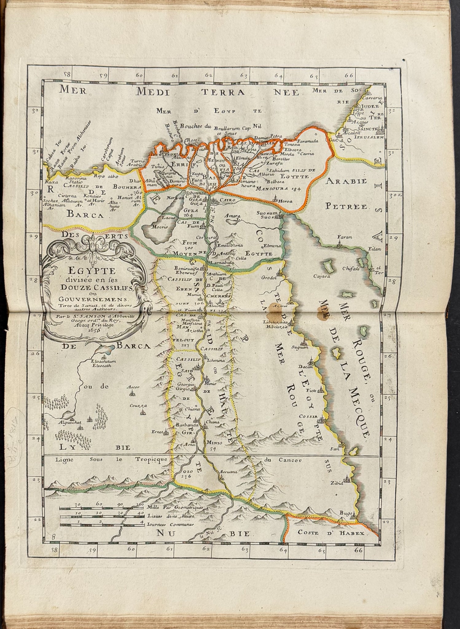 Sanson's Africa - Volume with 18 Engraved Maps