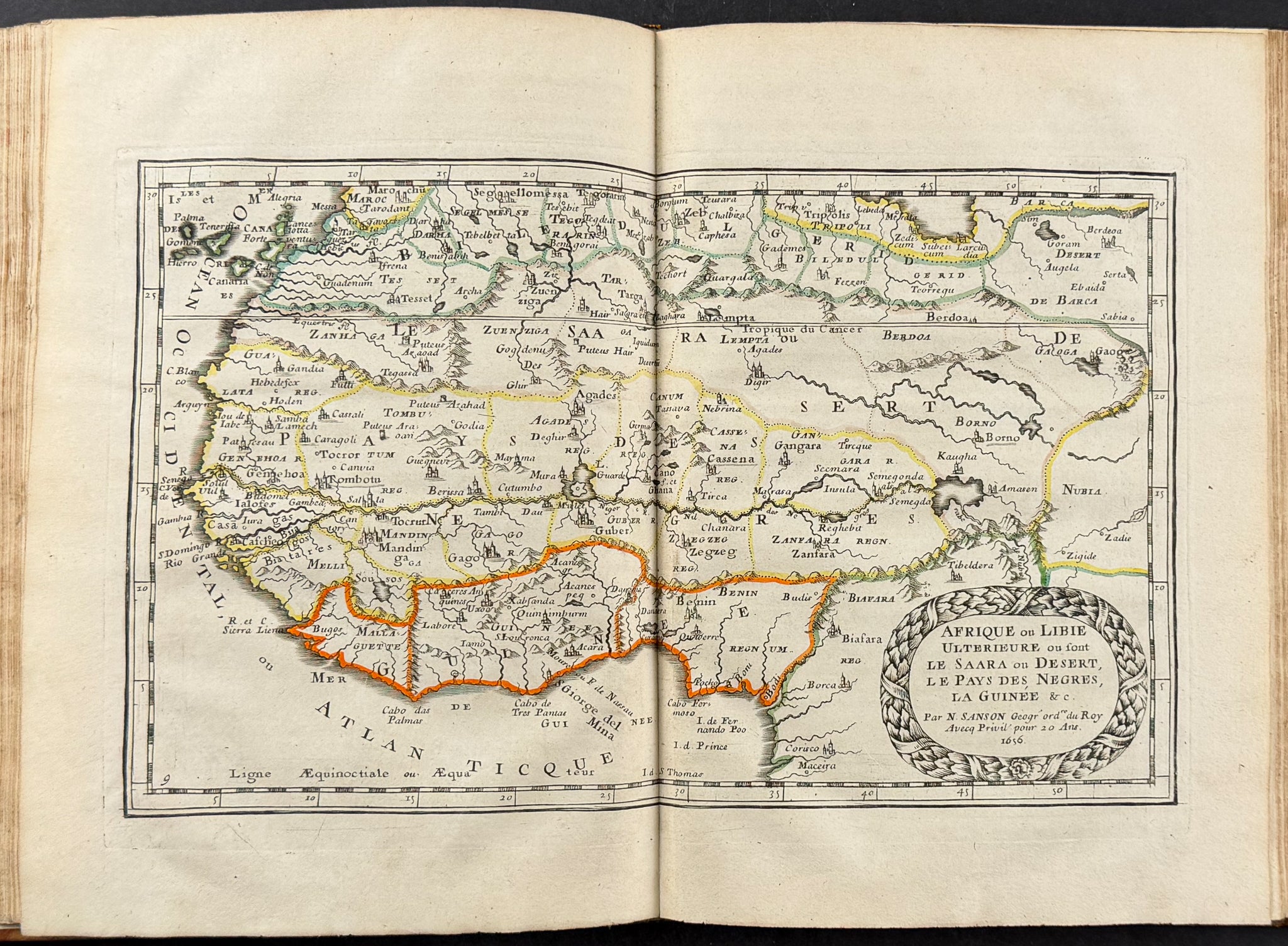 Sanson's Africa - Volume with 18 Engraved Maps