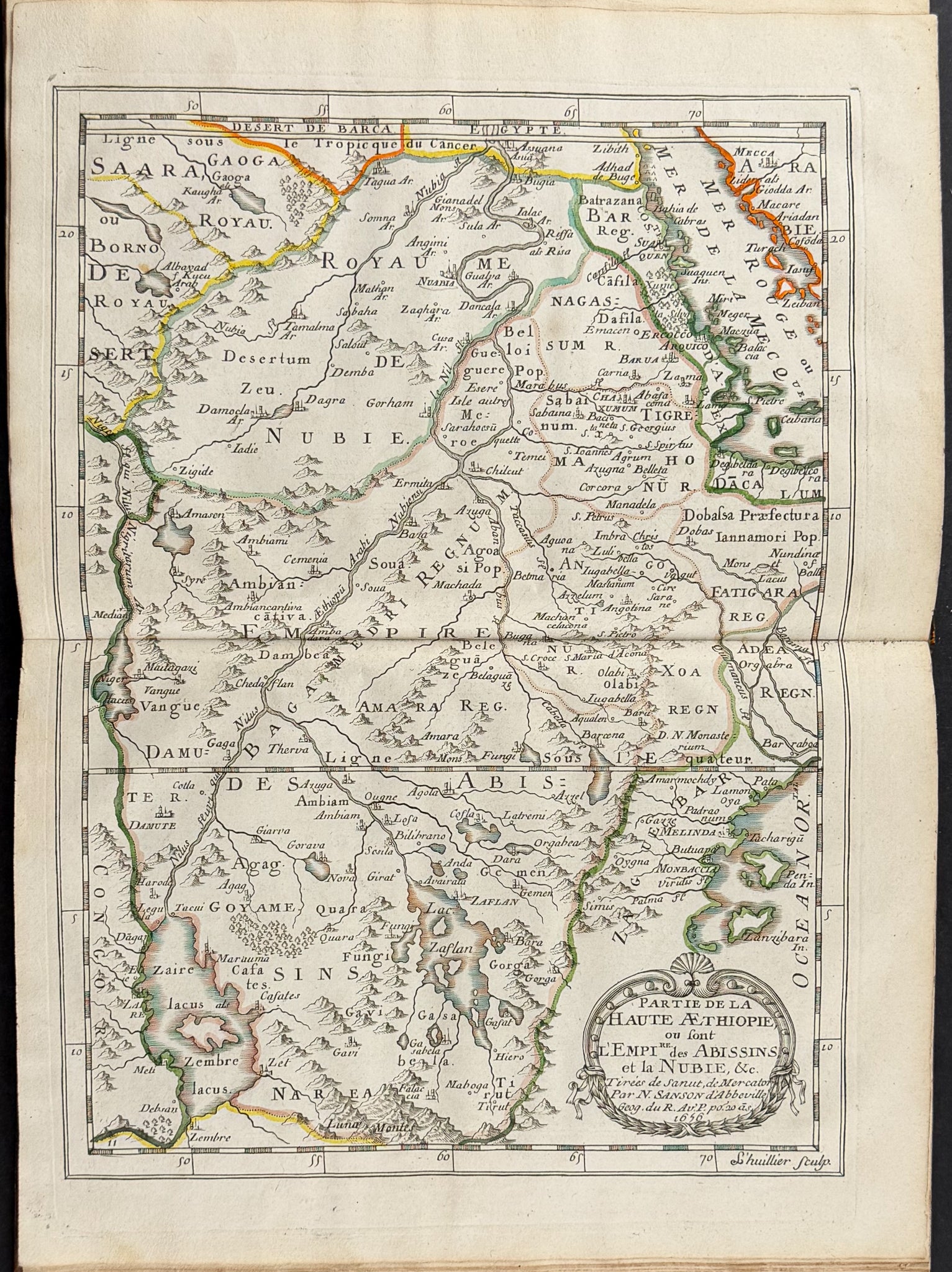 Sanson's Africa - Volume with 18 Engraved Maps