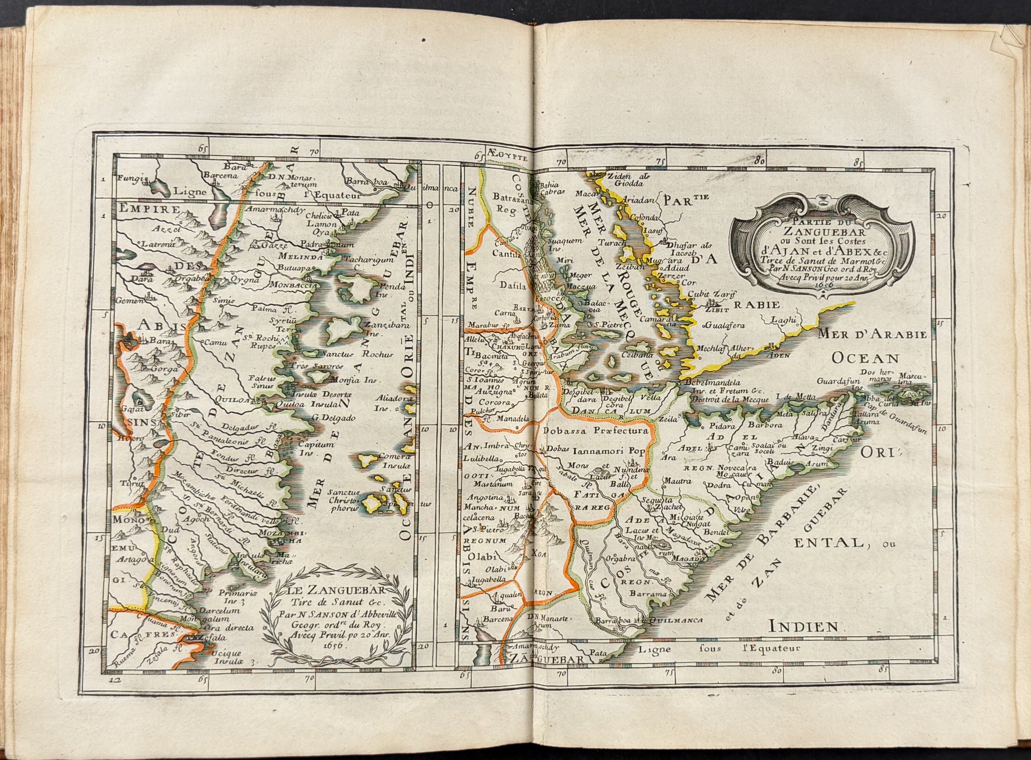 Sanson's Africa - Volume with 18 Engraved Maps