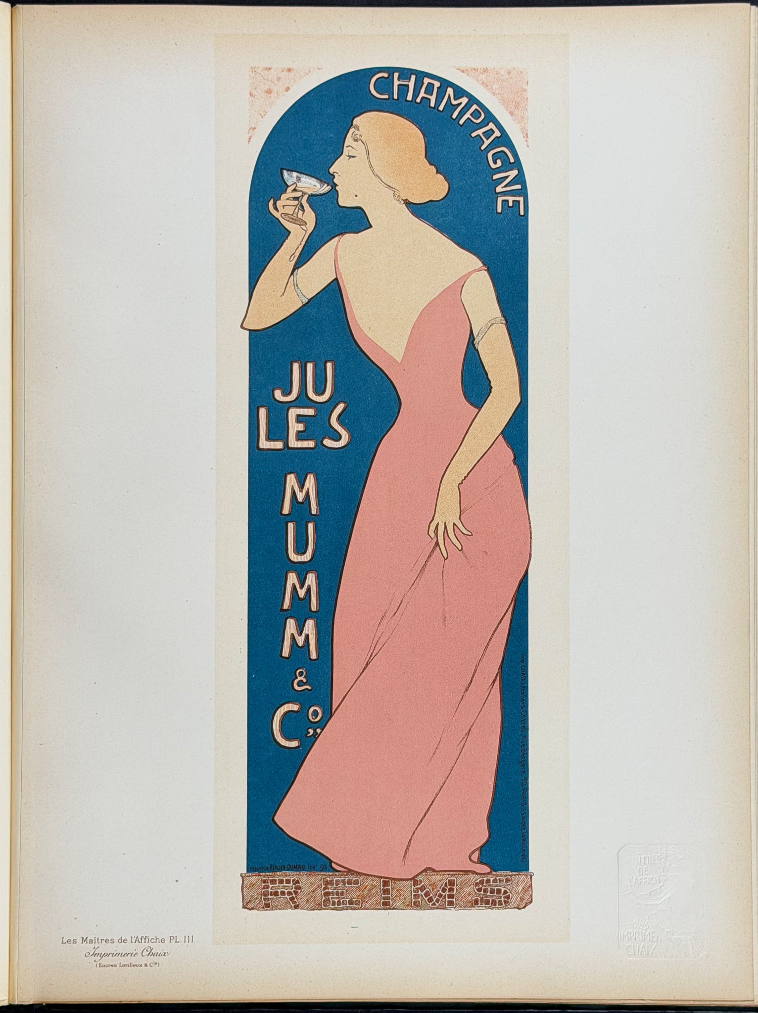 Cheret's Les Maitres de l'Affiche - 5 Volumes with 256 Lithographed Posters
