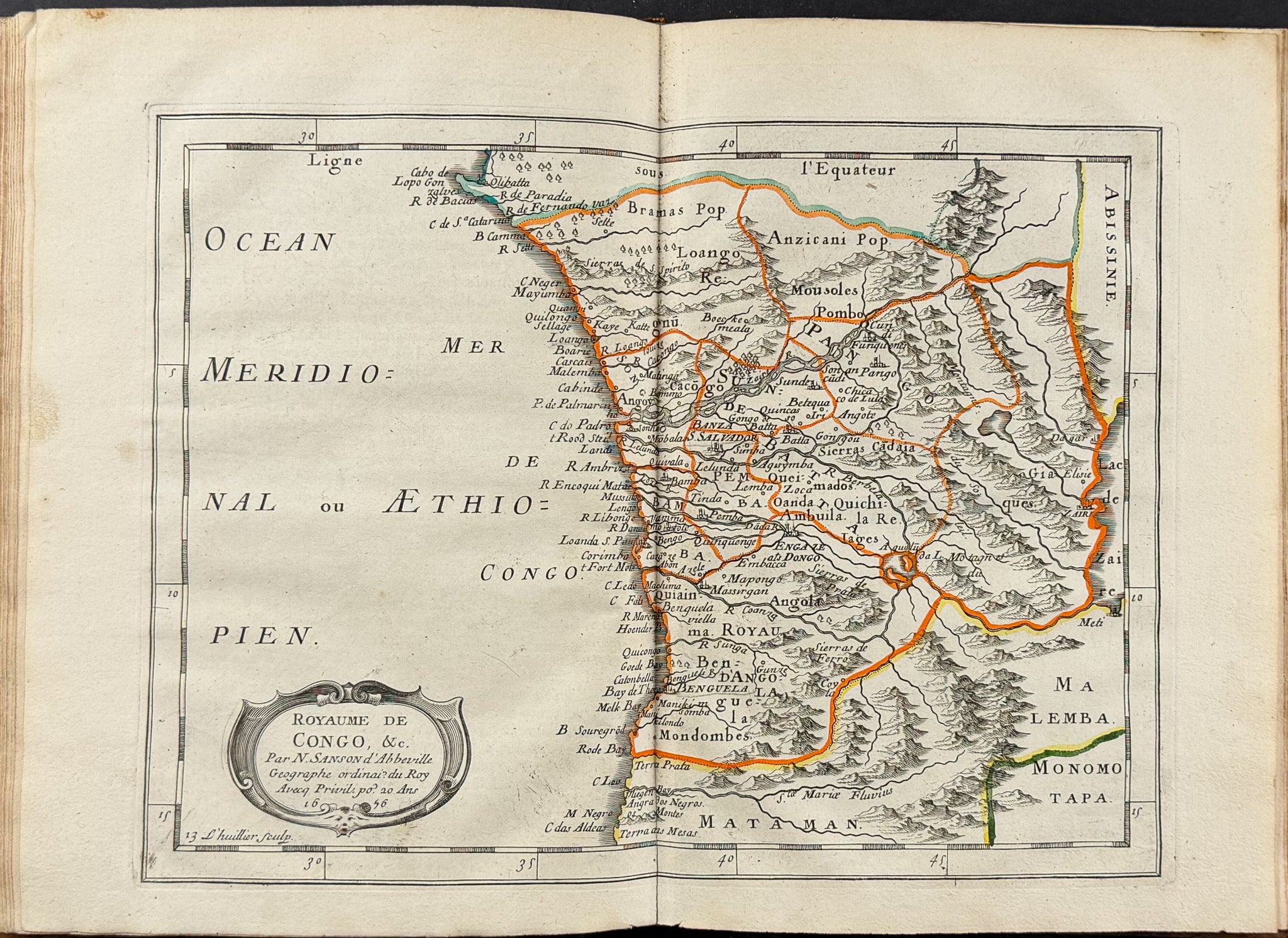 Sanson's Africa - Volume with 18 Engraved Maps