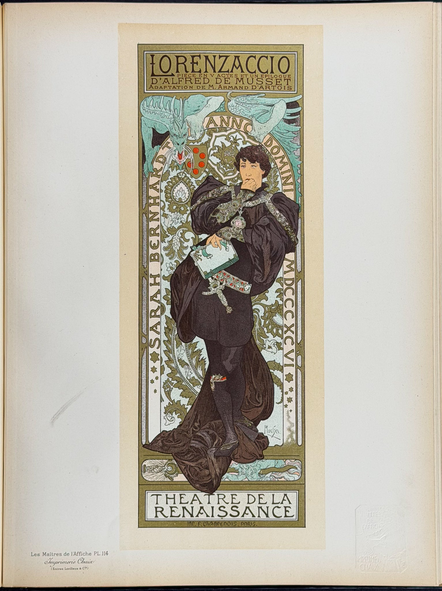 Cheret's Les Maitres de l'Affiche - 5 Volumes with 256 Lithographed Posters