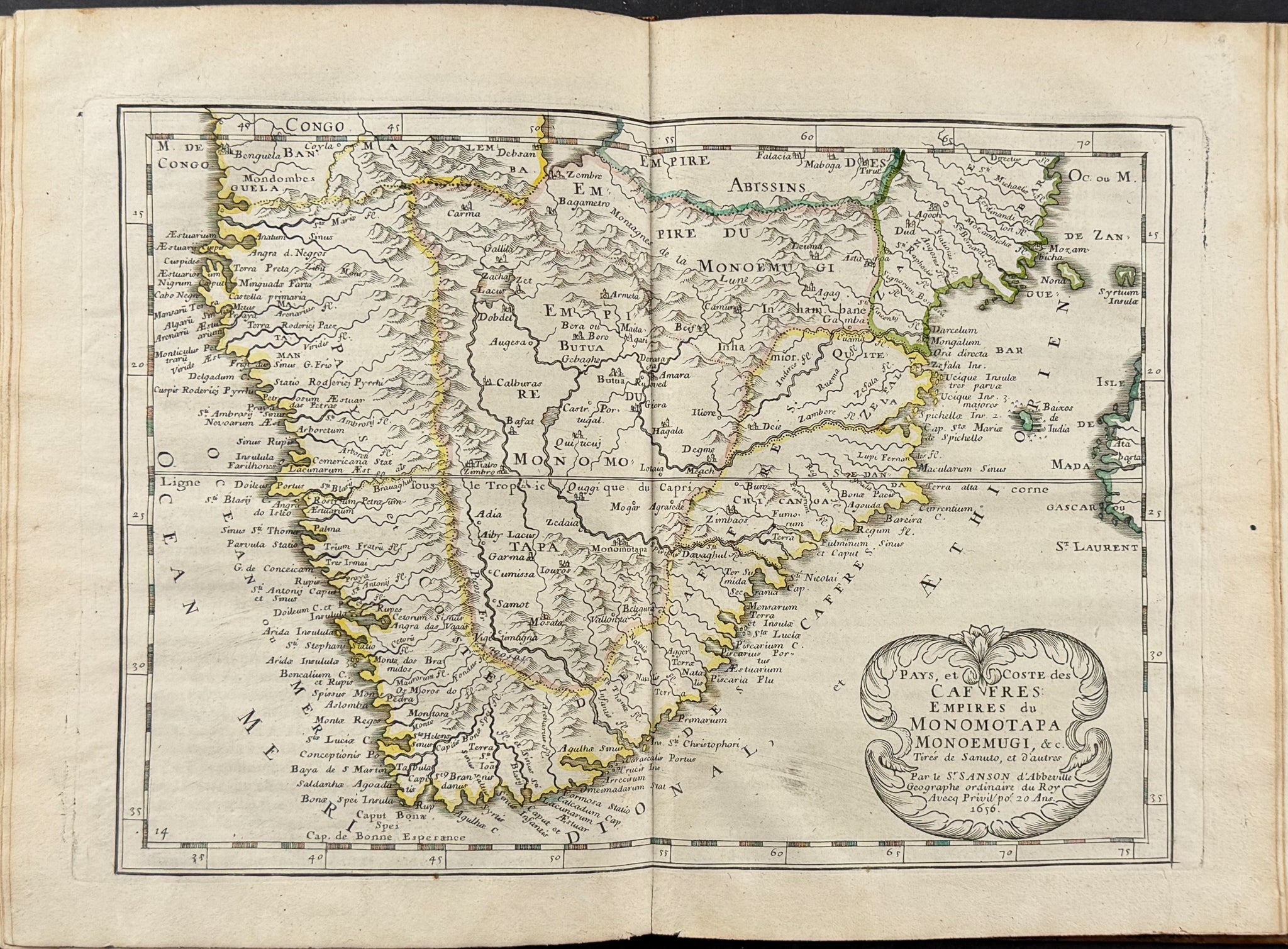 Sanson's Africa - Volume with 18 Engraved Maps