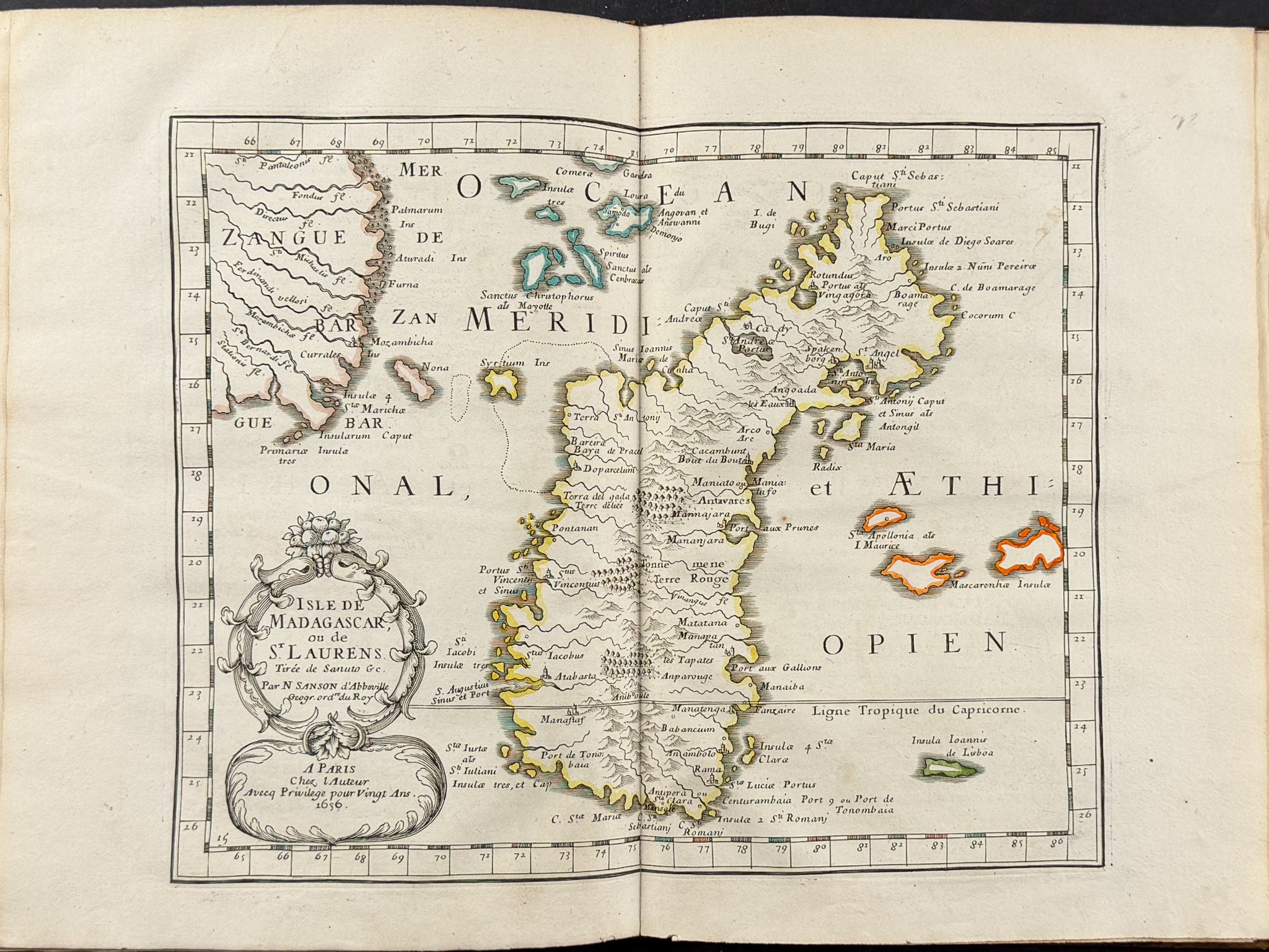 Sanson's Africa - Volume with 18 Engraved Maps