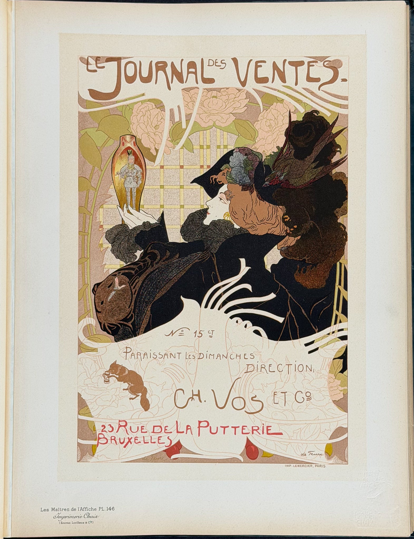 Cheret's Les Maitres de l'Affiche - 5 Volumes with 256 Lithographed Posters