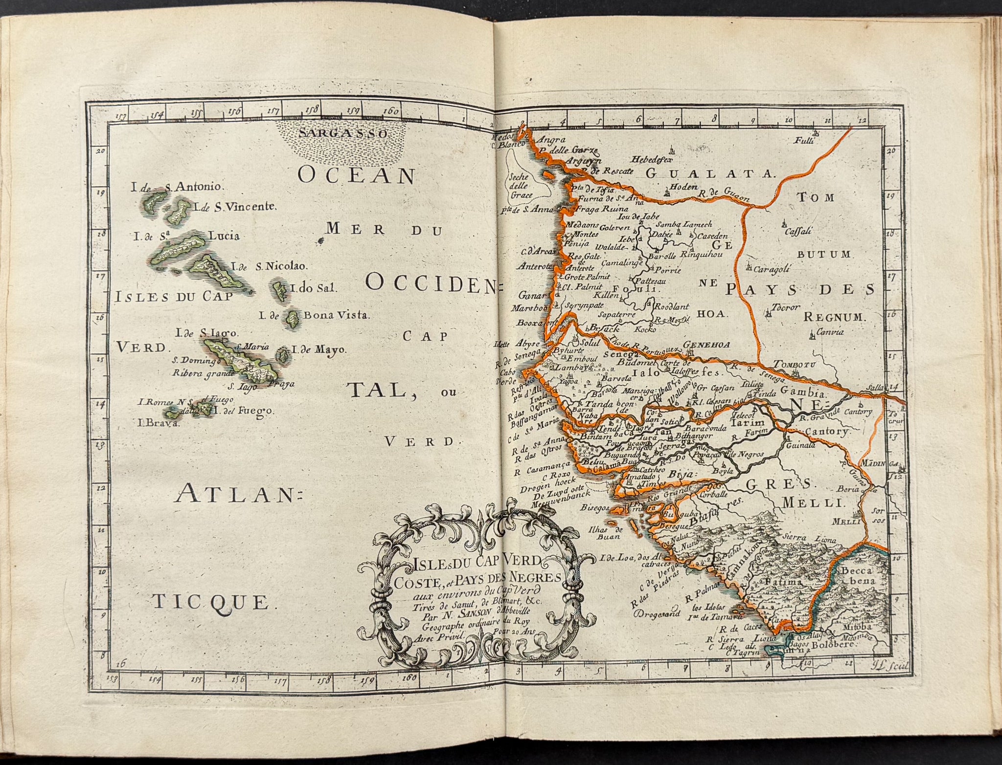 Sanson's Africa - Volume with 18 Engraved Maps