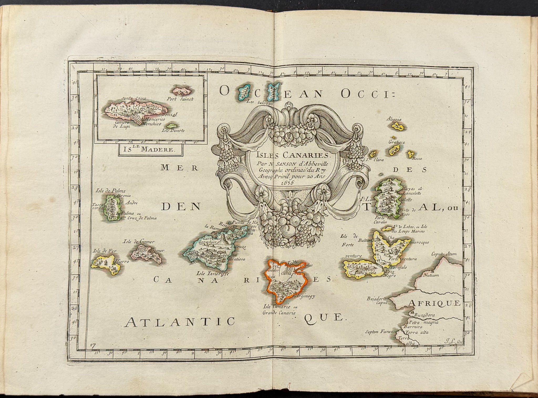 Sanson's Africa - Volume with 18 Engraved Maps