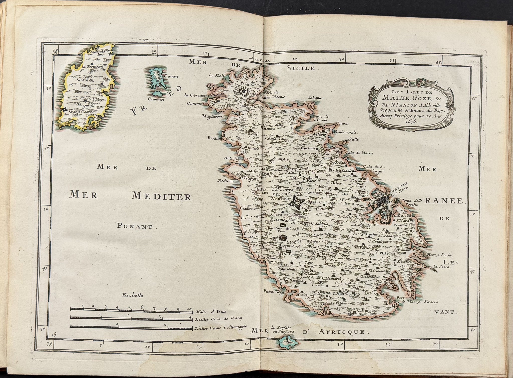 Sanson's Africa - Volume with 18 Engraved Maps
