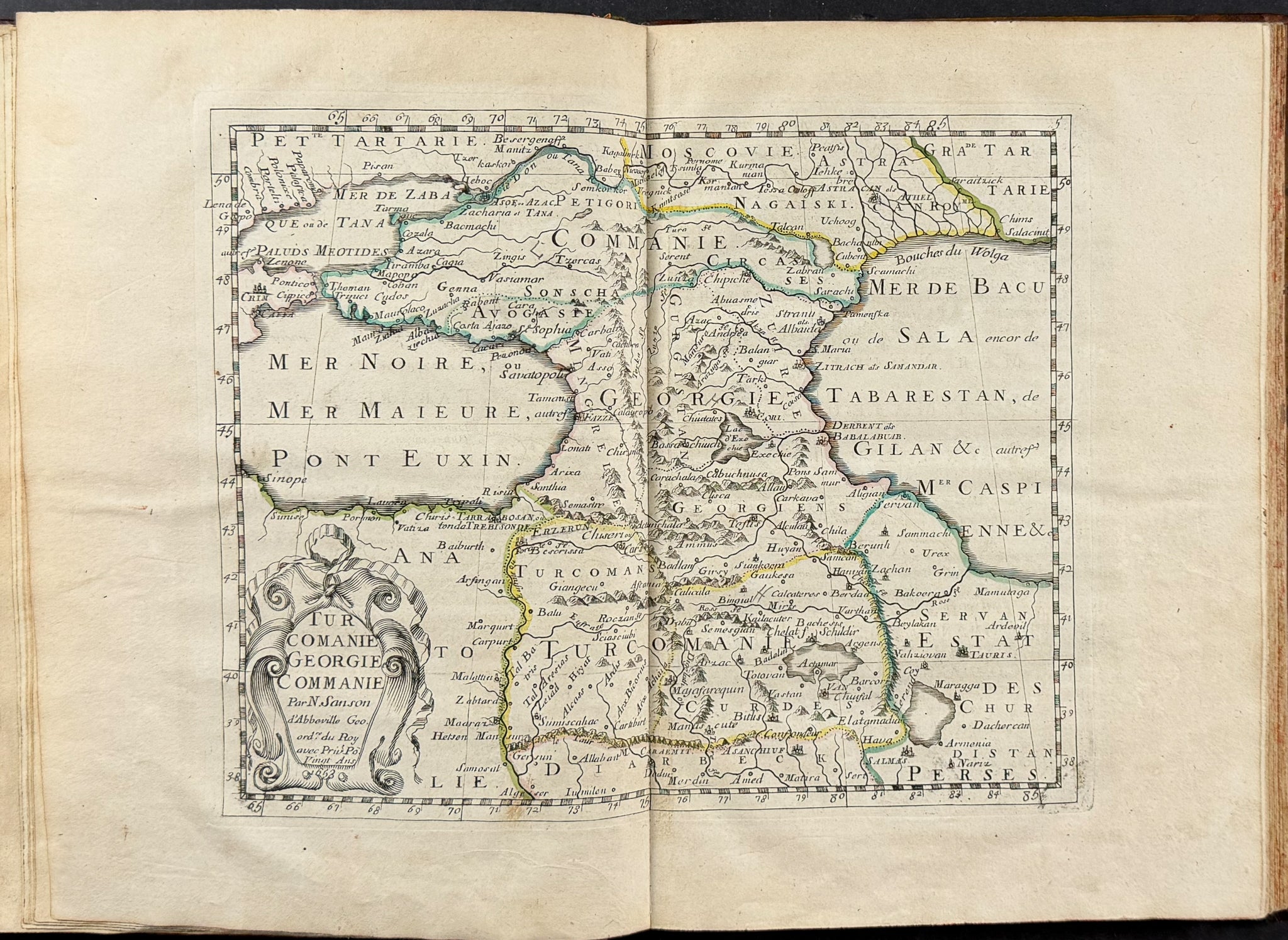Sanson's Asia - Volume with 17 Engraved Maps