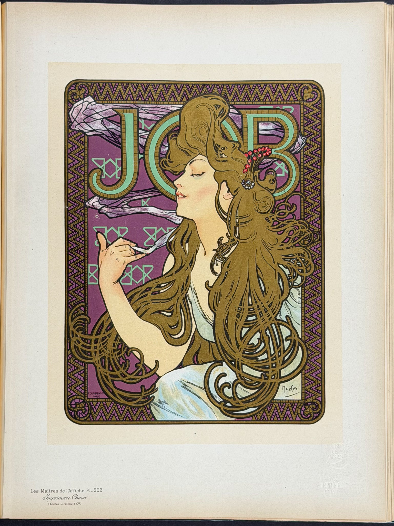 Cheret's Les Maitres de l'Affiche - 5 Volumes with 256 Lithographed Posters
