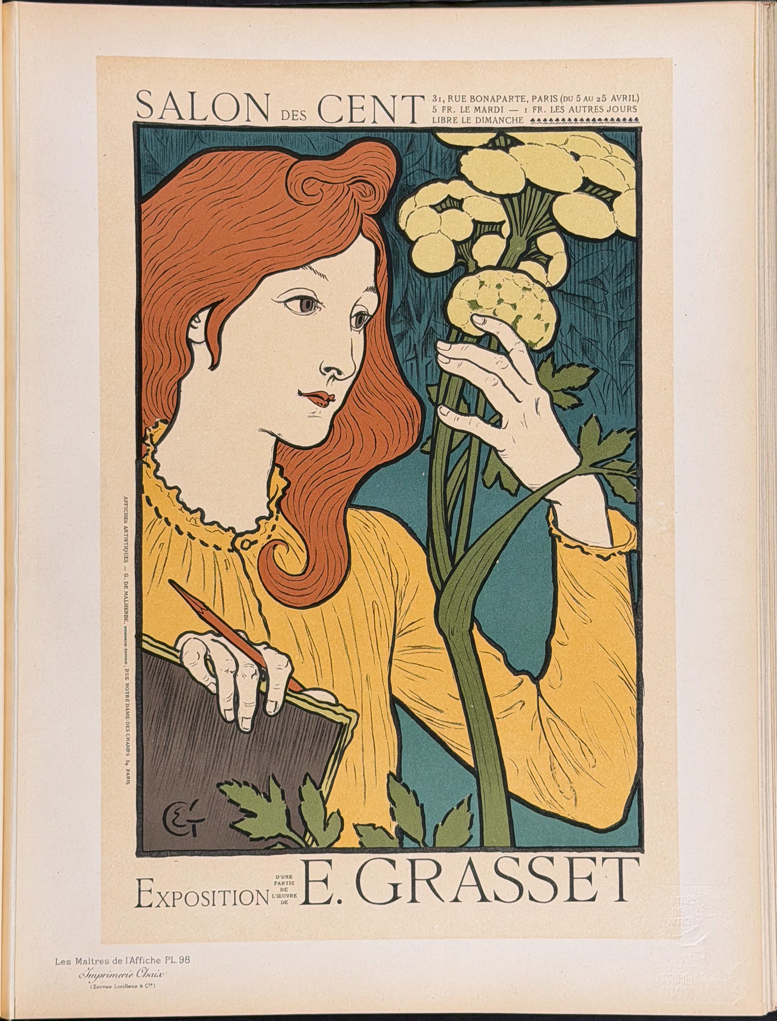 Cheret's Les Maitres de l'Affiche - 5 Volumes with 256 Lithographed Posters