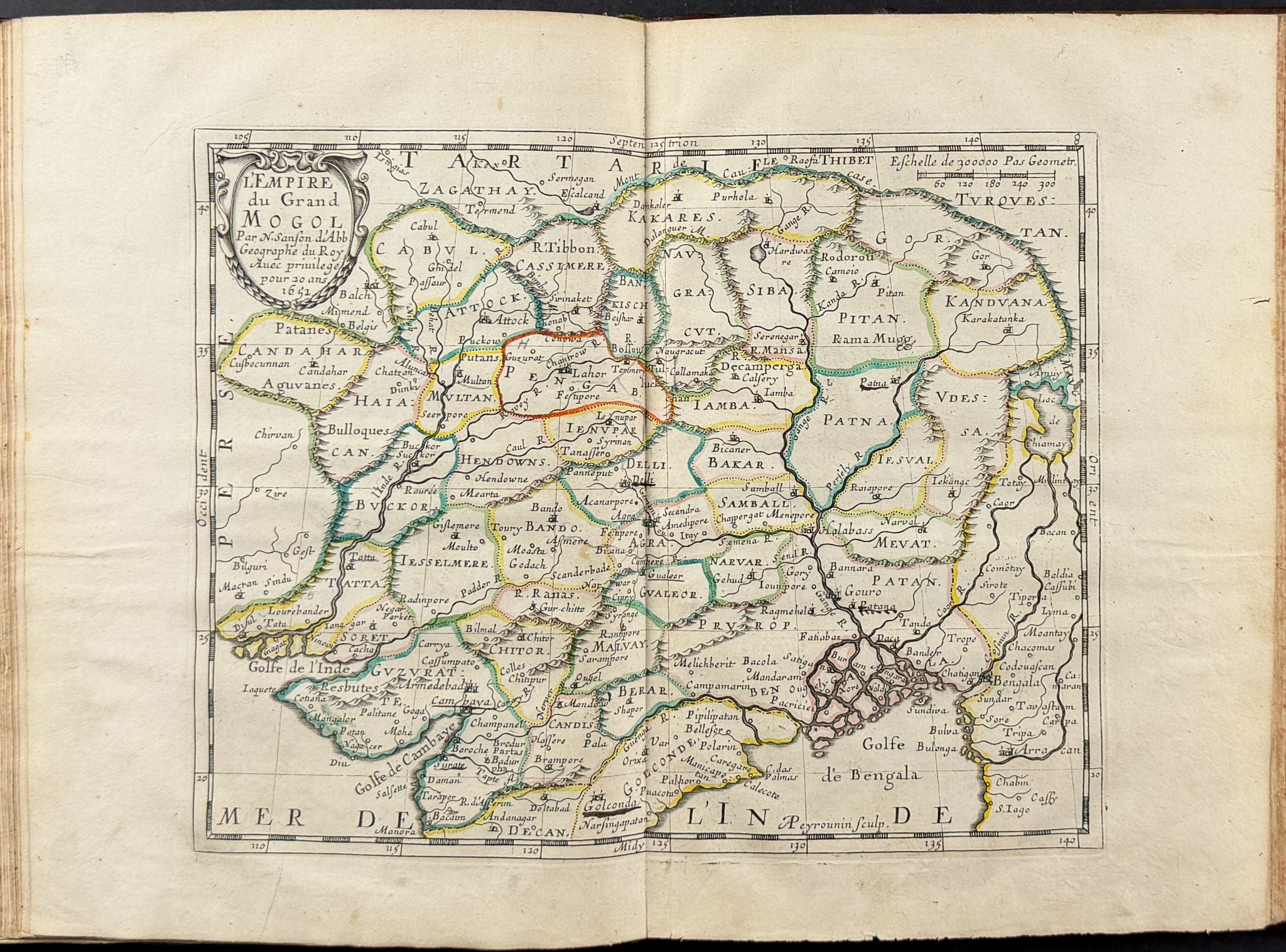 Sanson's Asia - Volume with 17 Engraved Maps