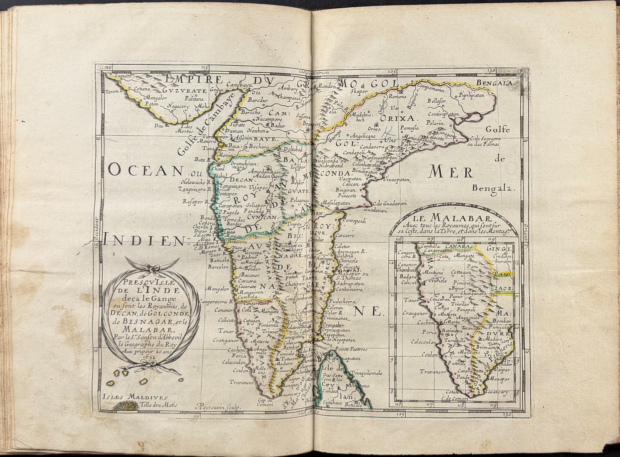 Sanson's Asia - Volume with 17 Engraved Maps