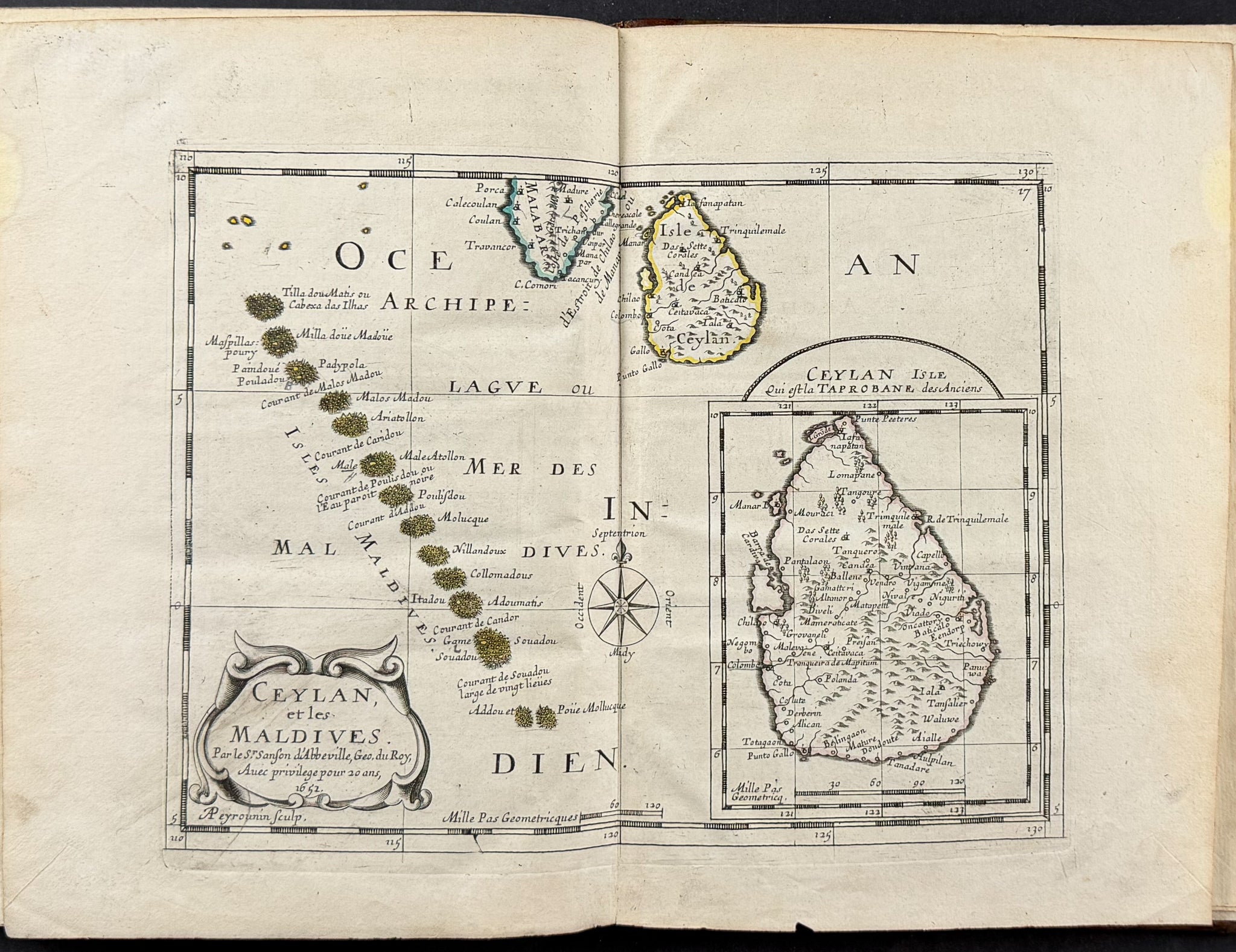 Sanson's Asia - Volume with 17 Engraved Maps