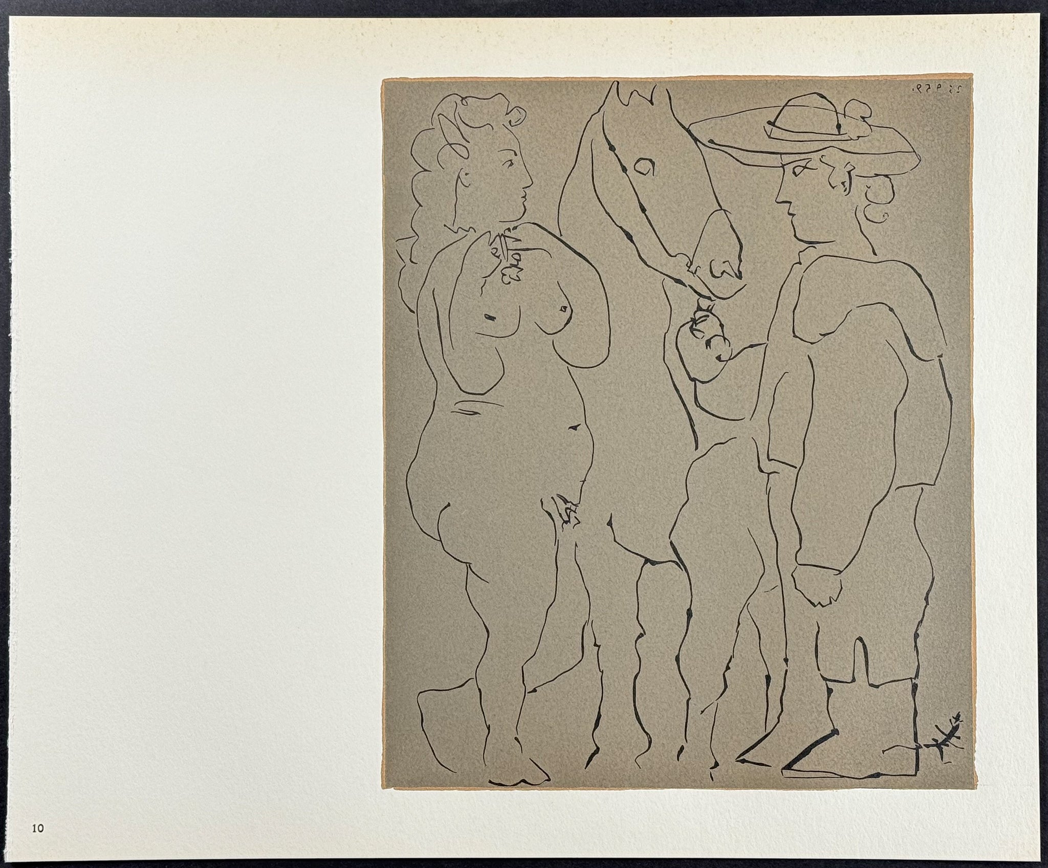 Picador, femme et cheval
