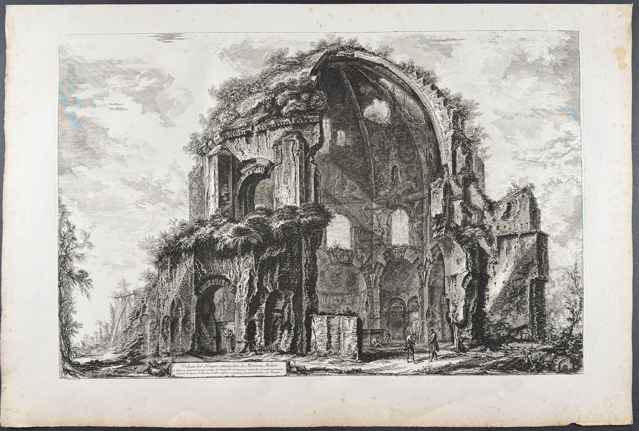 View of the octagonal Temple of Minerva Medica [Veduta del Tempio ottangolare di Minerva Medica]