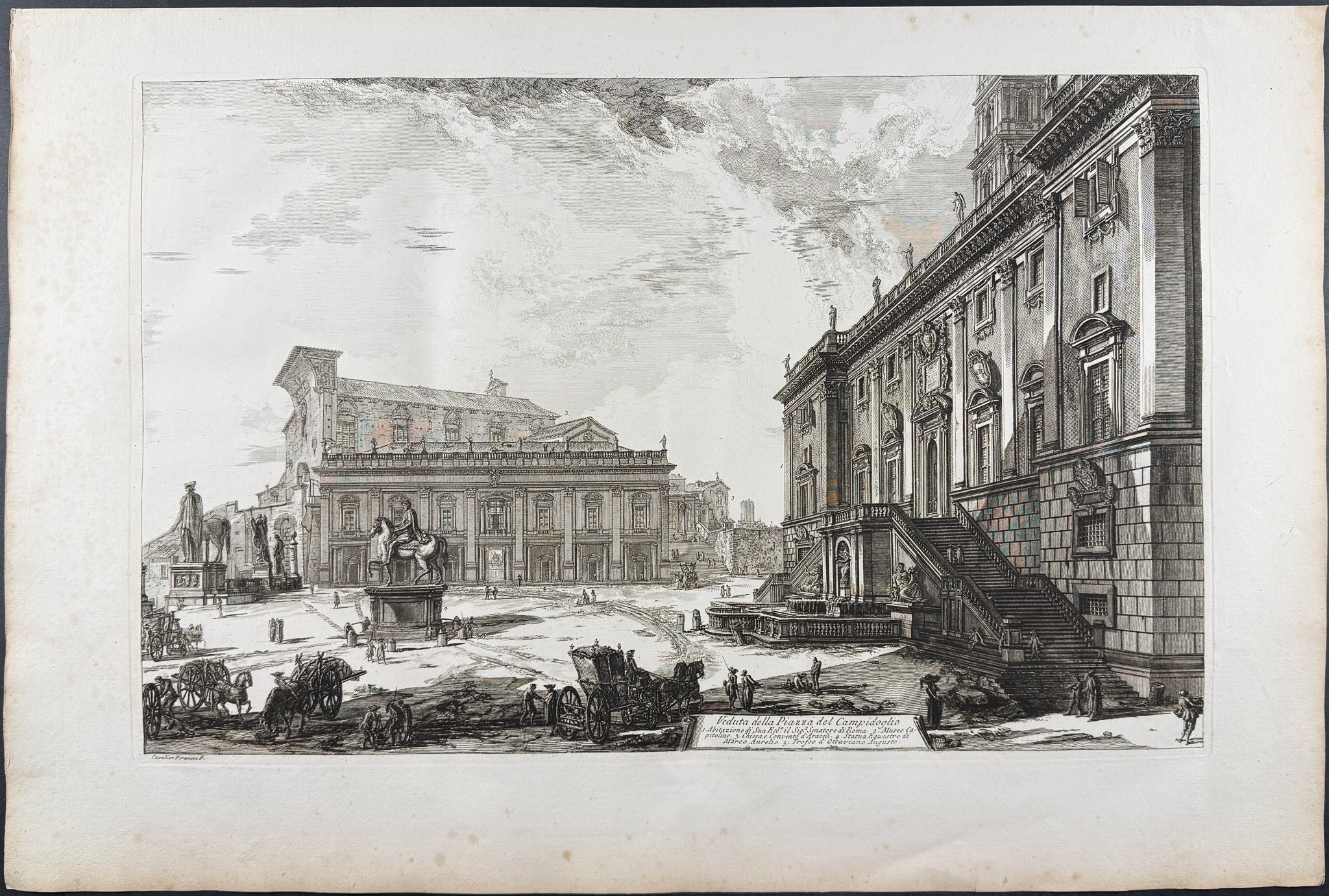View of the Piazza del Campidoglio [Veduta della Piazza del Campidoglio]