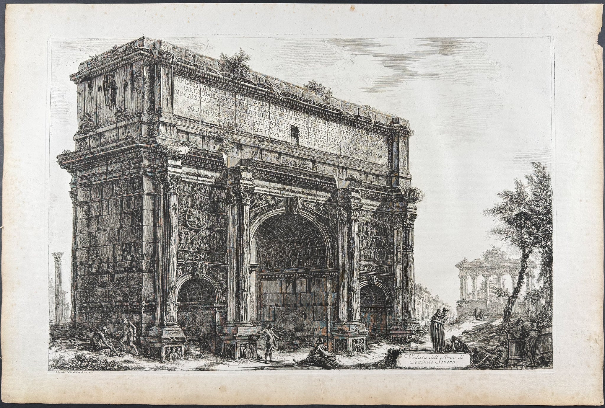 View of the Arch of Septimius Severus [Veduta dell'Arco di Settimio Severo]