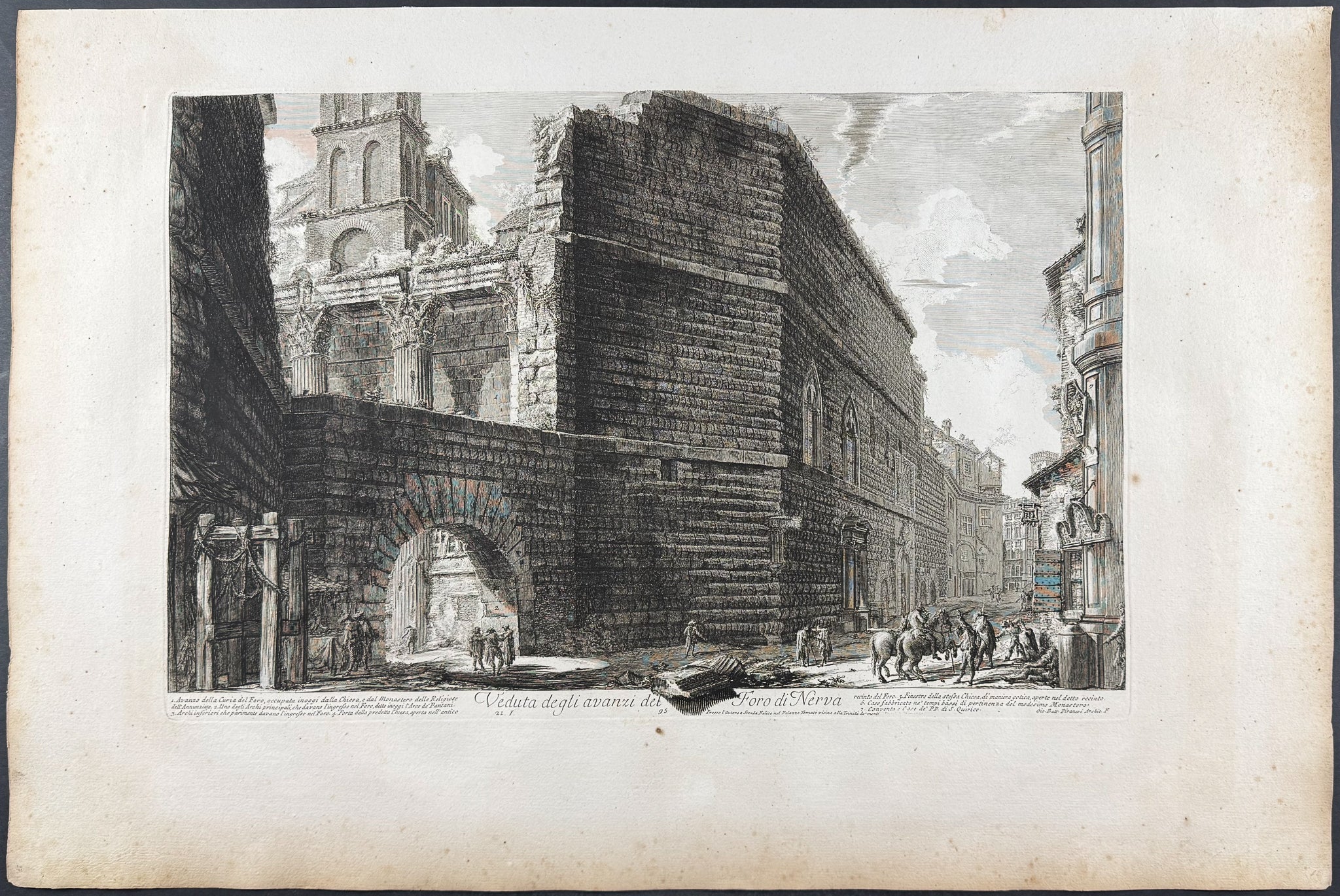 View of the remains of the Forum of Nerva [Veduta delgi avanzi del Foro di Nerva]