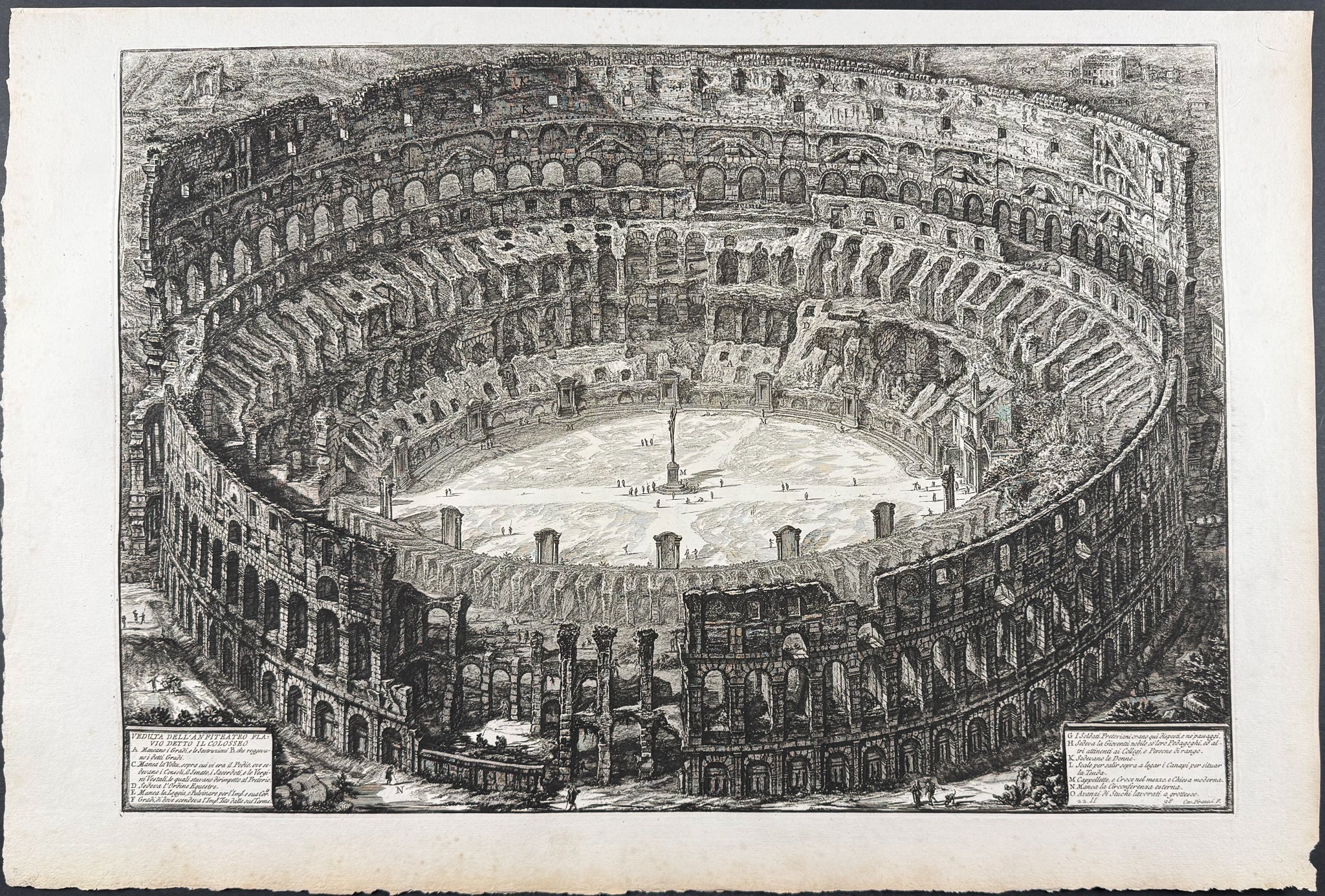 Colosseum – View of the Flavian Amphitheatre, called the Colosseum [Veduta dell'Anfiteatro Flavio detto il Colosseo]