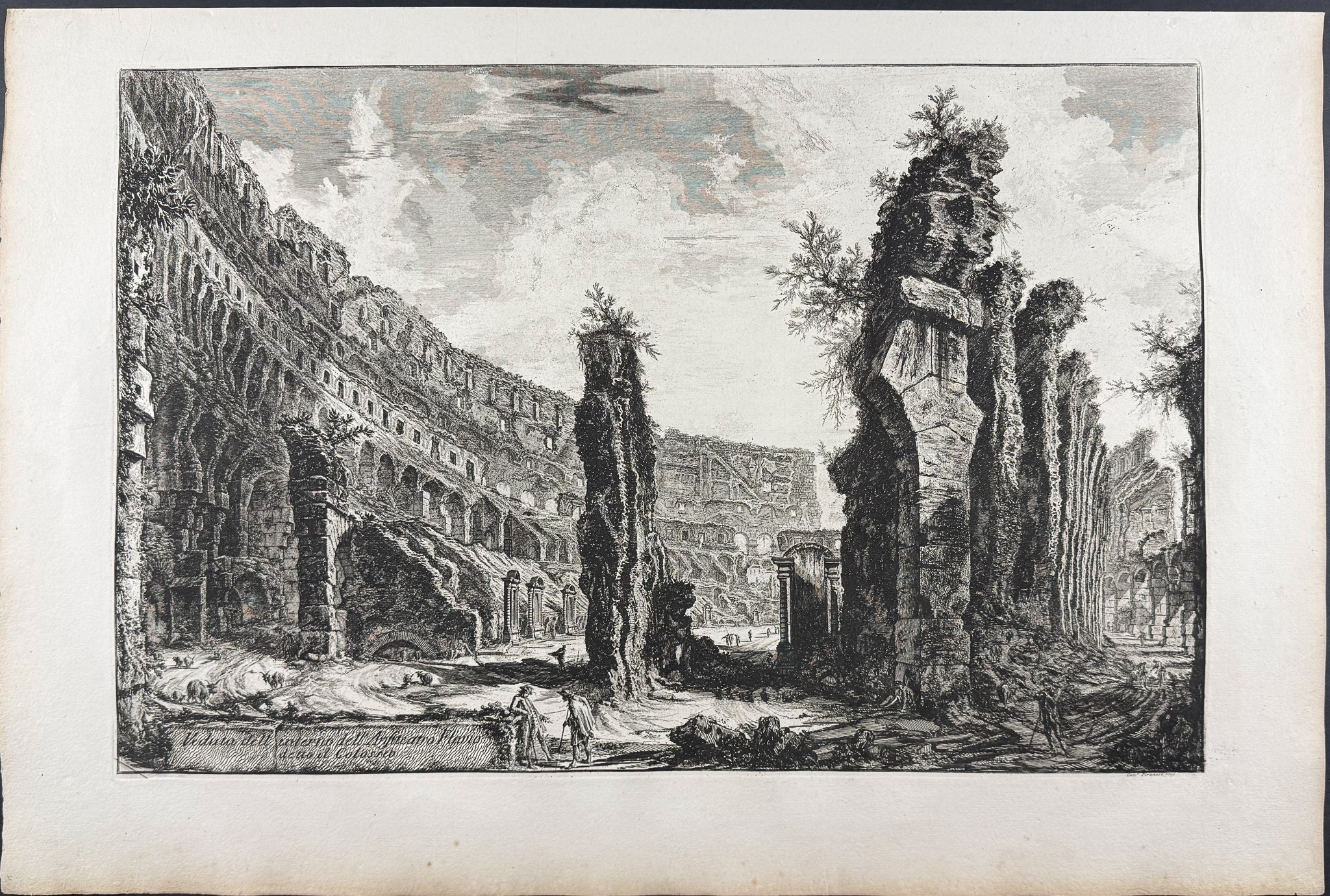 Colosseum – Interior view of the Flavian Amphitheatre, called the Colosseum [Veduta dell interno dell'Anfiteatro Flavio detto il Colosseo]