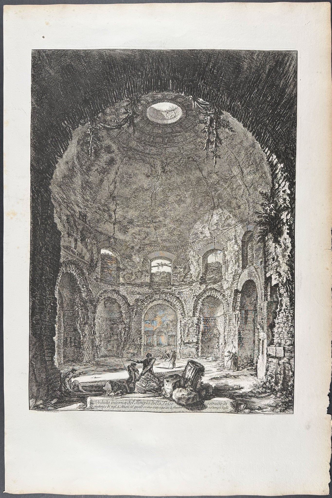 Interior view of the Temple of the Cough, constructed… [Veduta interna del Tempio della Tosse costruito…]