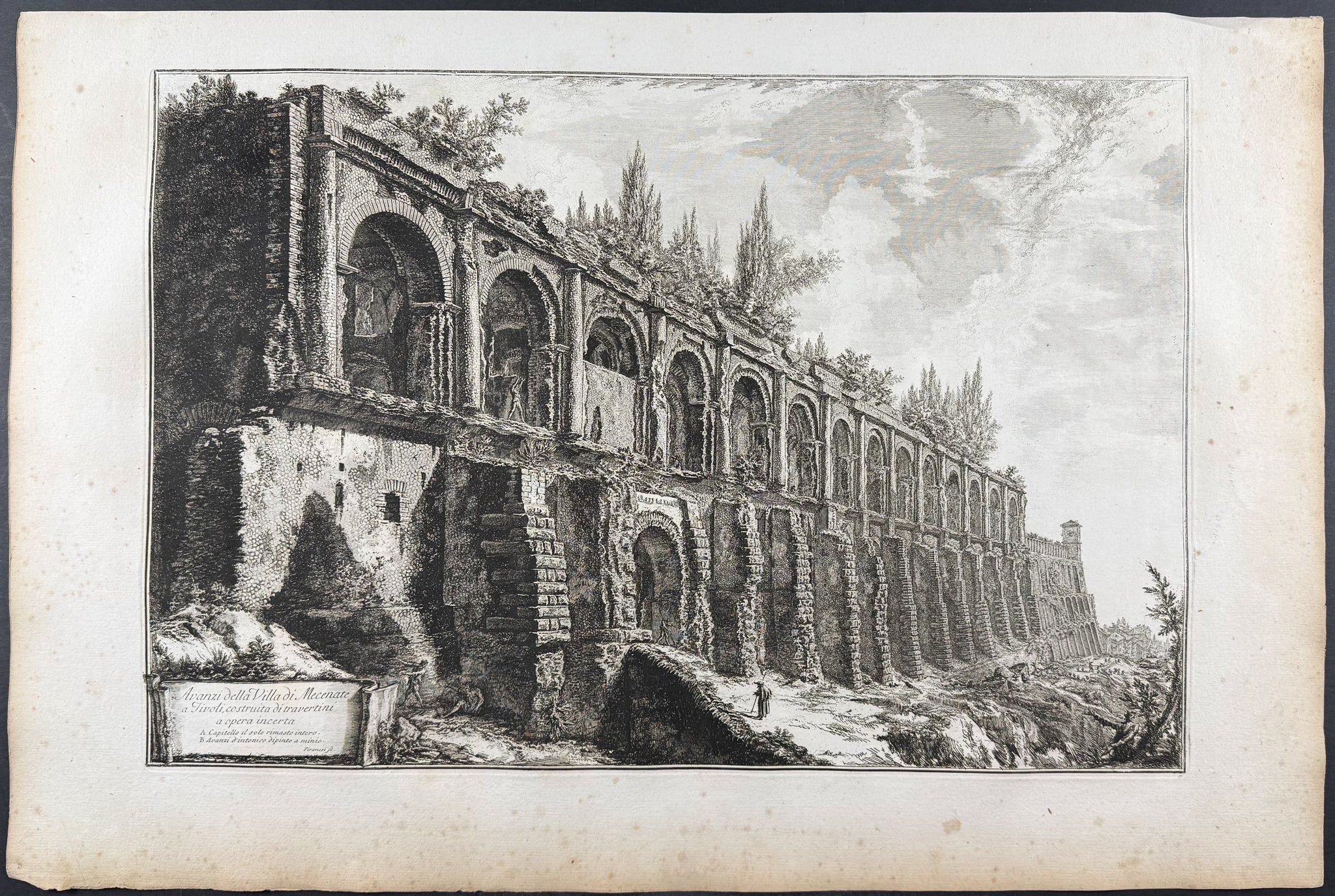 Ruins of the Villa of Maecenas at Tivoli [Avanzi della Villa di Mecente a Tivoli]