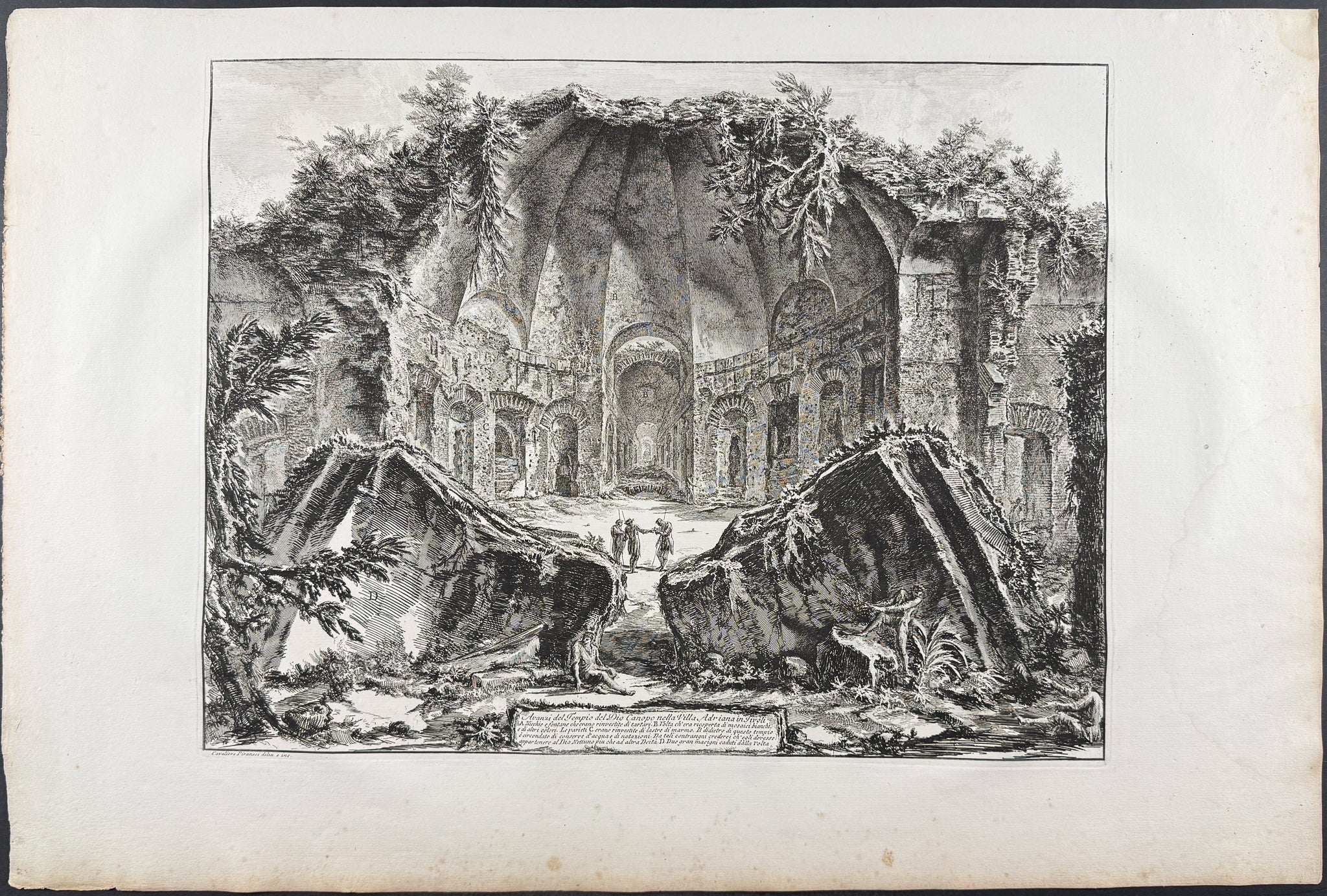 Ruins of the Temple of the God Canopus in Hadrian’s Villa at Tivoli [Avanzi del Tempio del Dio Conopo nella Villa Adriana in Tivoli]