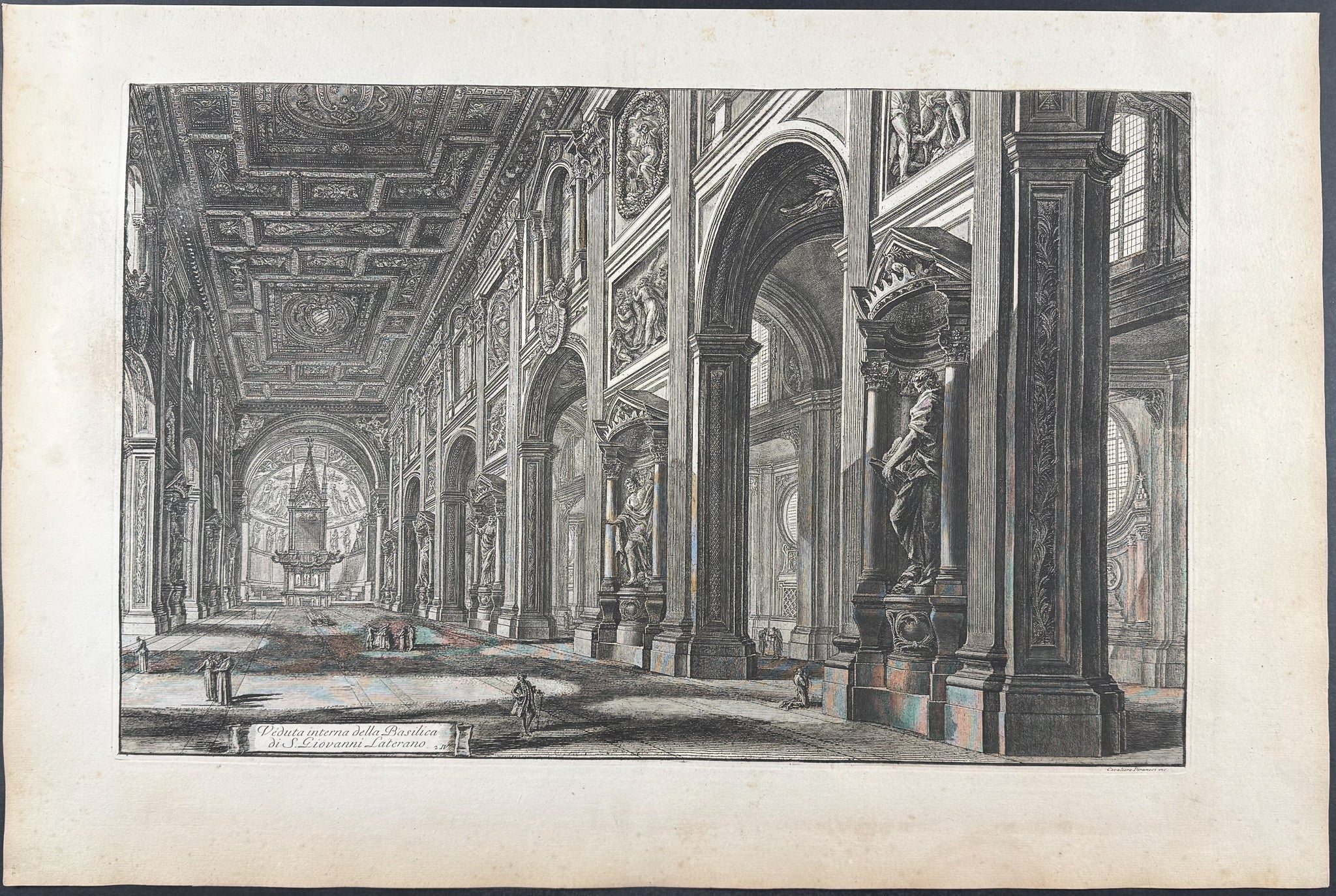Interior view of the Basilica of St. John Lateran [Veduta interna della Basilica di S. Giovanni Laterano]