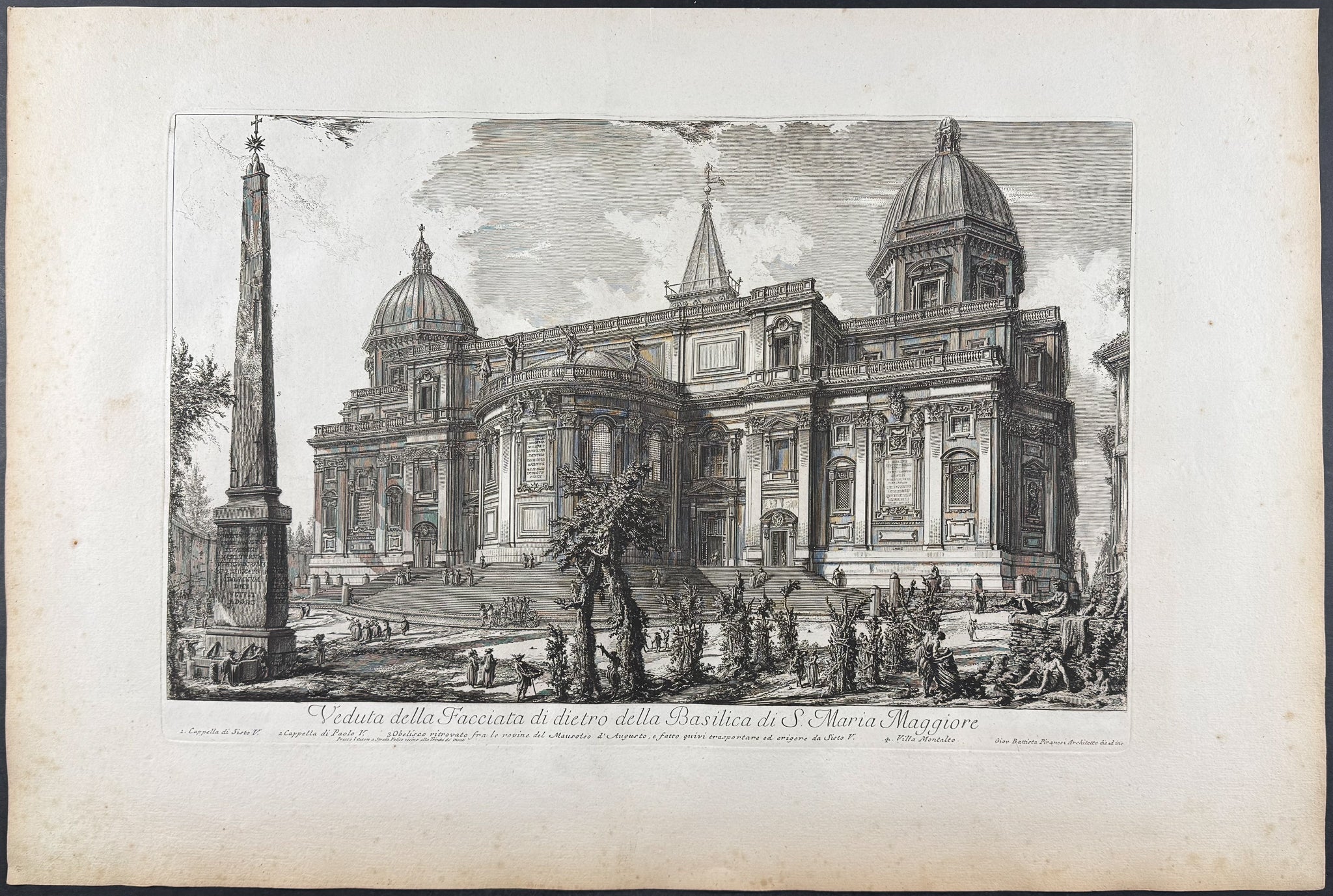 View of the rear façade of St. Mary Major [Veduta della Facciata di dietro della Basilica di S. Maria Maggiore]