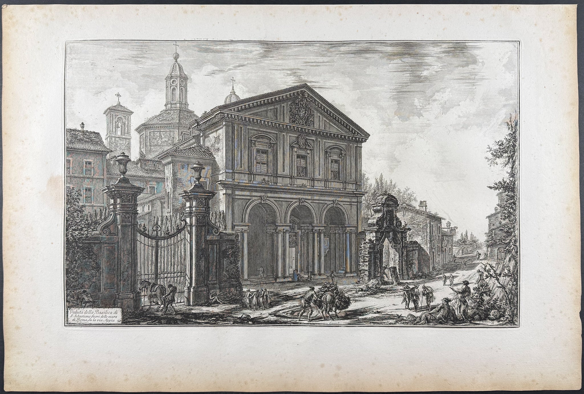 View of the Basilica of St. Sebastian Outside the Walls on the Appian Way [Veduta della Basilica di S. Sebastiano fuori delle mura di Roma, su la via Appia]