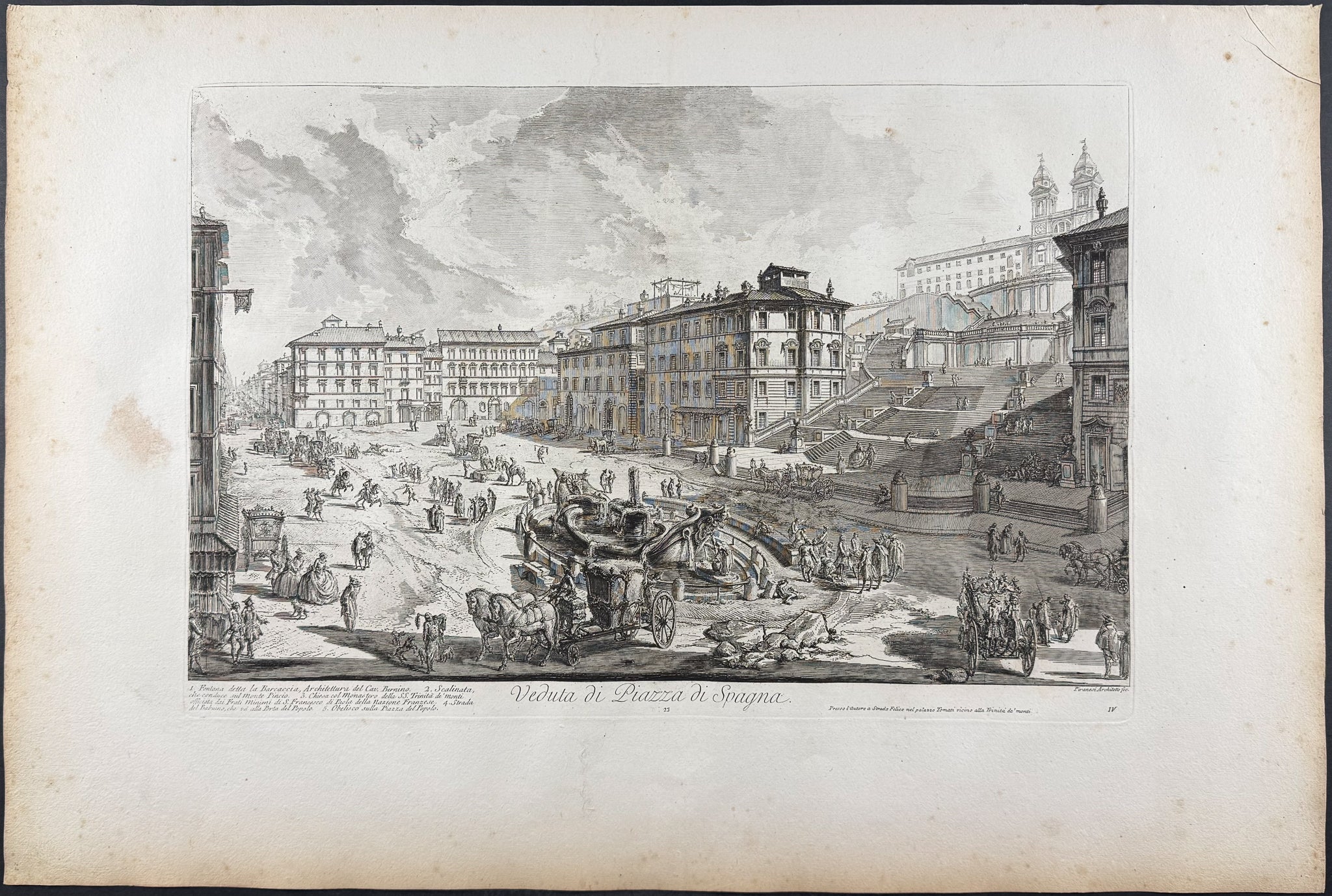 View of Piazza di Spagna [Veduta di Piazza di Spagna]