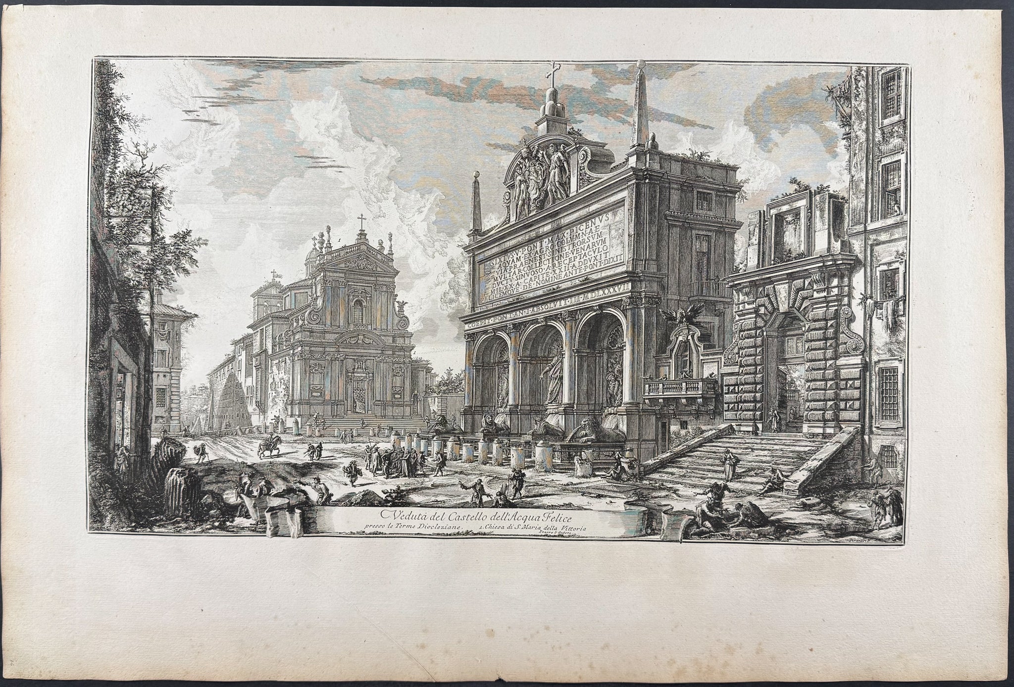 View of the Fountain of the Aqua Felice [Veduta del Casatello dell'Acqua Felice]
